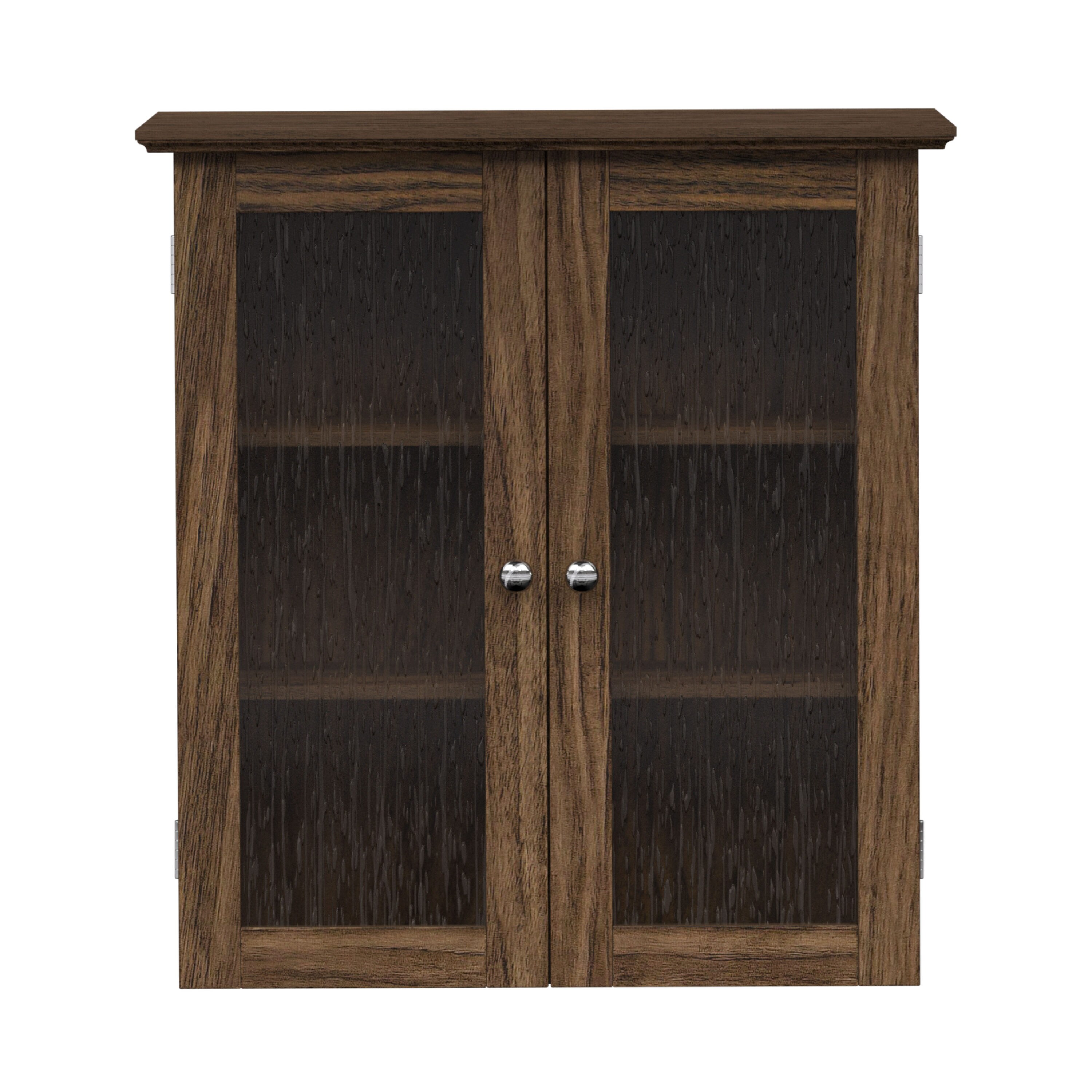 Teamson Home ELG-581WA 22.24-in x 25-in x 8-in Walnut Bathroom Wall Cabinet