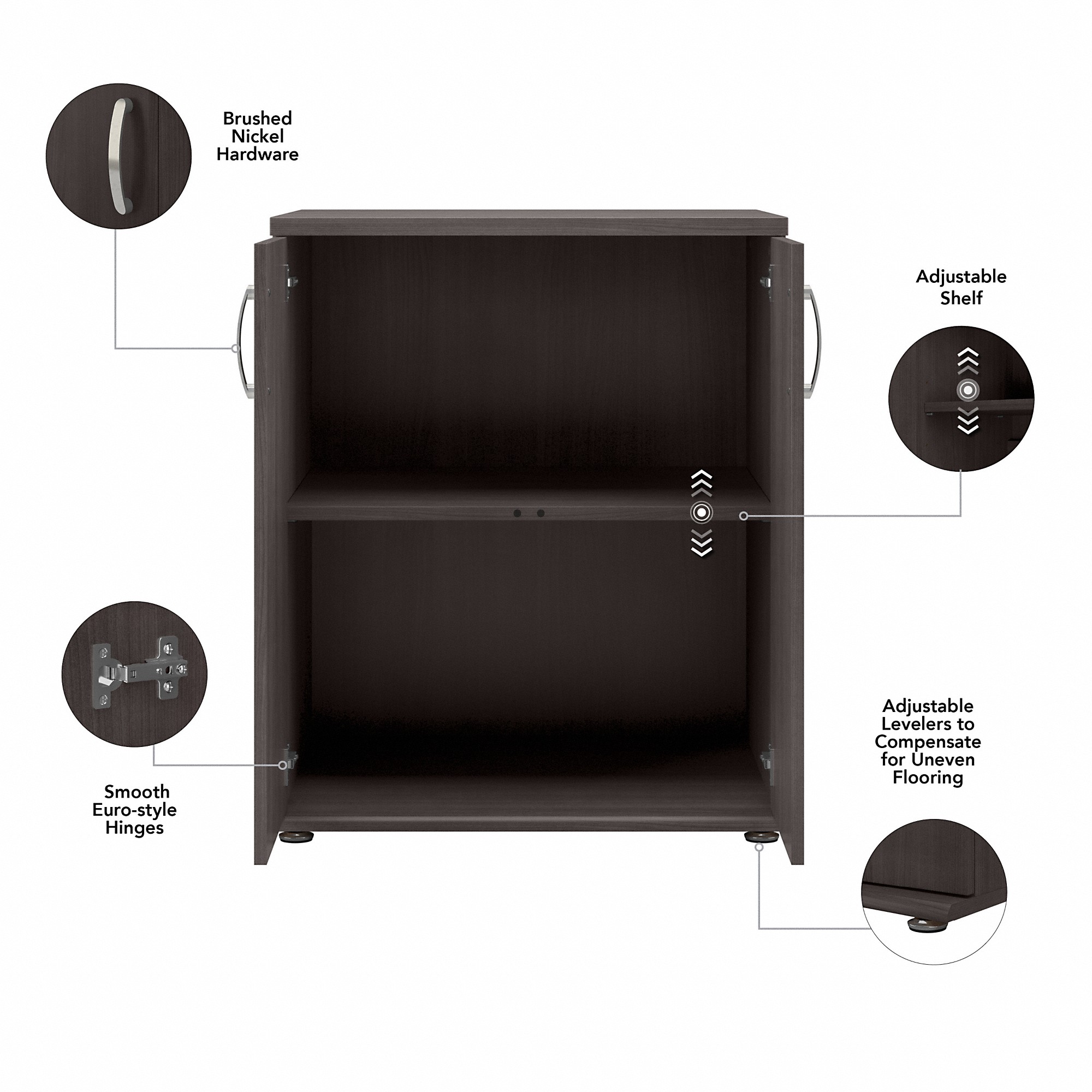 Bush Business Furniture UNS128SG Utility-Storage-Cabinets - View #3