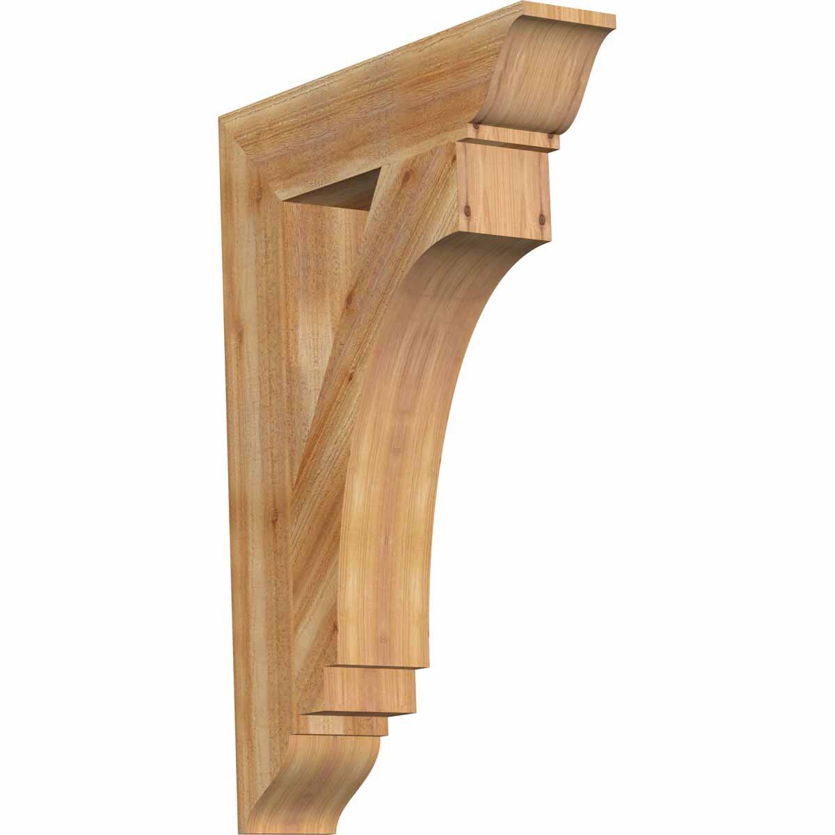 Ekena Millwork BKT06X28X40IMP01RWR Imperial traditional rough sawn 6-in x 28-in x 40-in Western red cedar Brown Wood Standard bracket