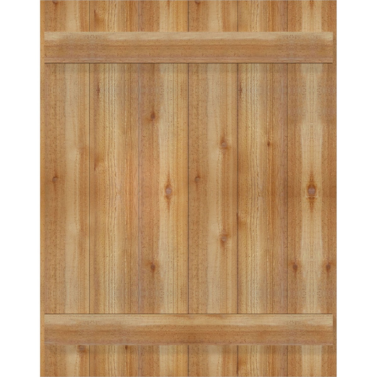 Ekena Millwork RBJ06S32X041RWR 32.25-in W x 41-in H Unfinished Paintable/Stainable Board and batten Wood Exterior Shutters ( 2 -Pack )