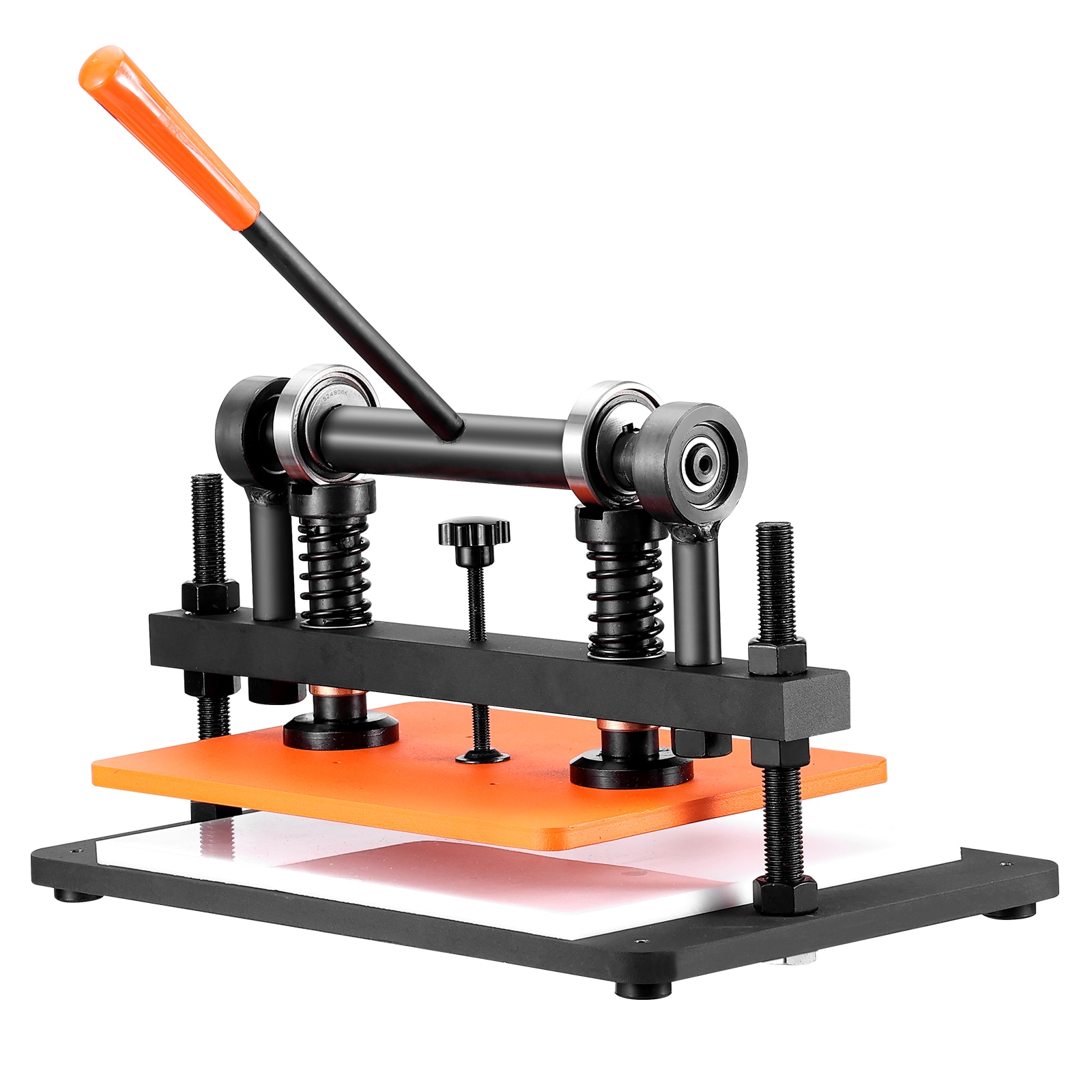 SVOPES SCSDSLPGYHJ302289V0 Leather Cutting Machine 14.2 x 10.2 in Embossing Plate Manual Die Cutter 0.47 in Pressure Stroke Dual Guide Shafts Die Cut Machine Leather Embossing Machine for Various of Materials