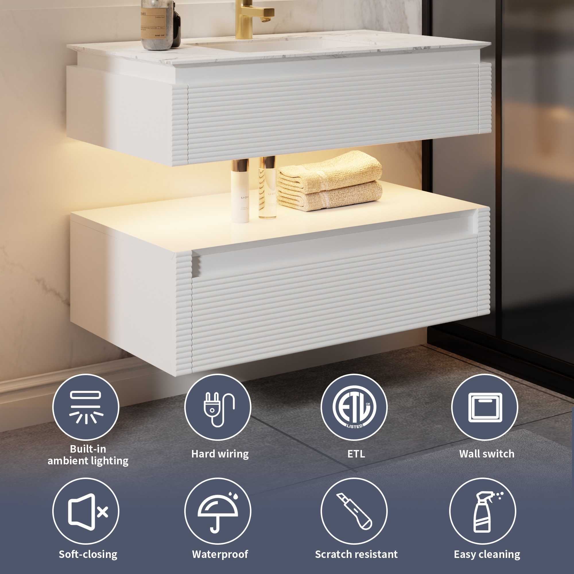 ExBrite SC3620V12WH Bath-Vanity-Combo - View #5