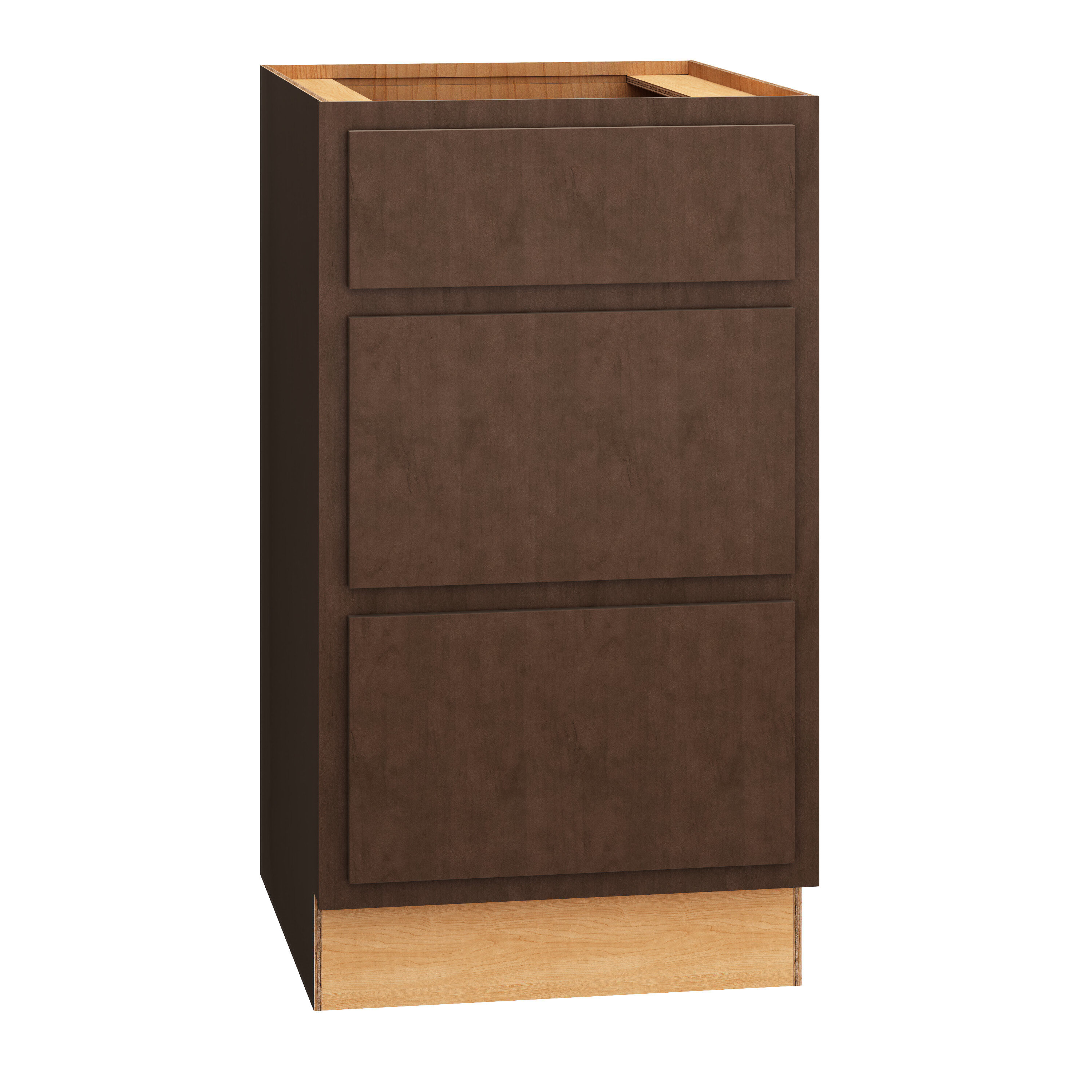 Diamond Express Jamestown 18-in W x 34.5-in H x 21-in D Thatch Partial Overlay 3-Drawer Wood Wall-mount Cabinet Banks