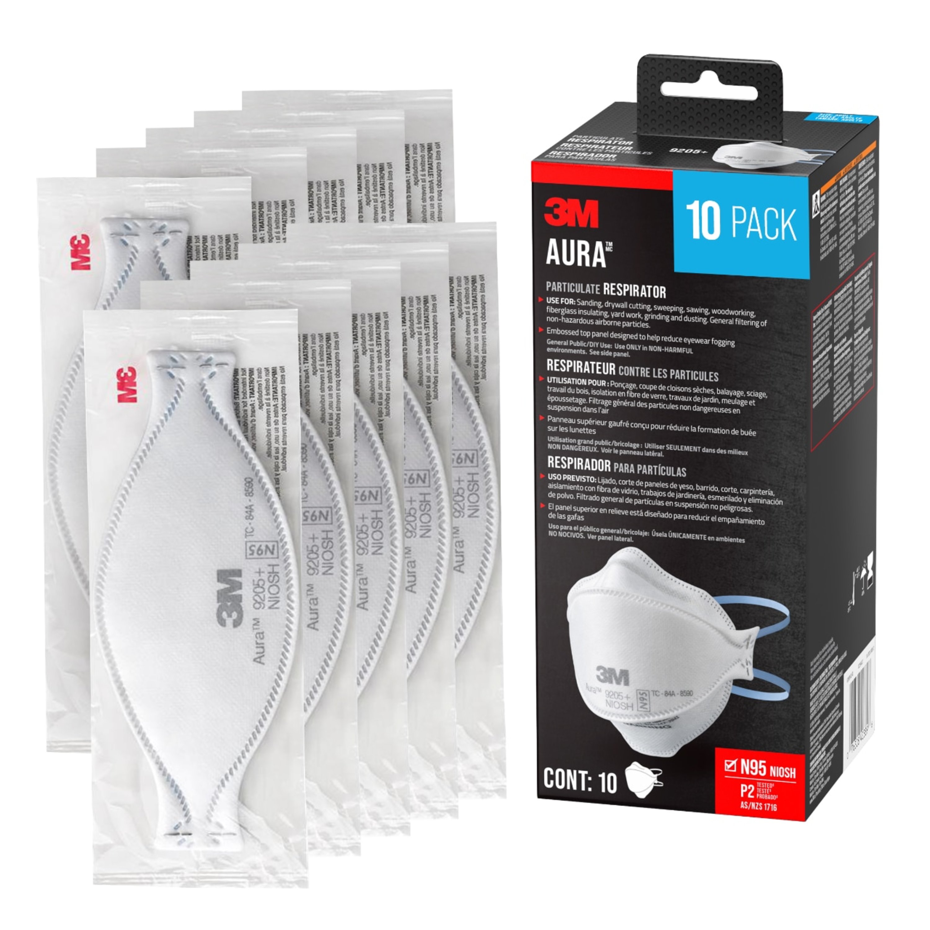 3M 9205PP-10-DC respirators - View #2