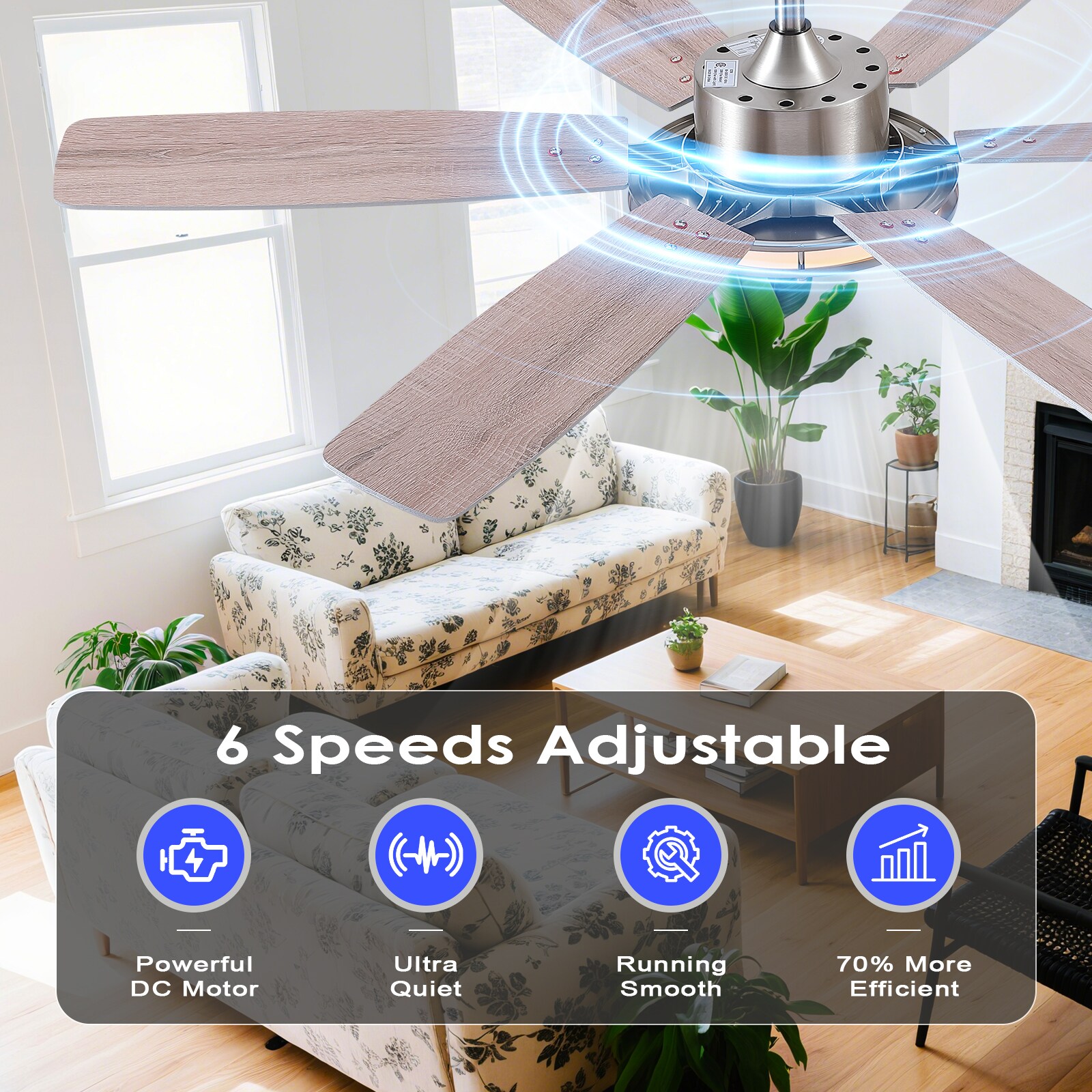 Gleam Flare GF-6528-52NK Ceiling-Fans - View #4
