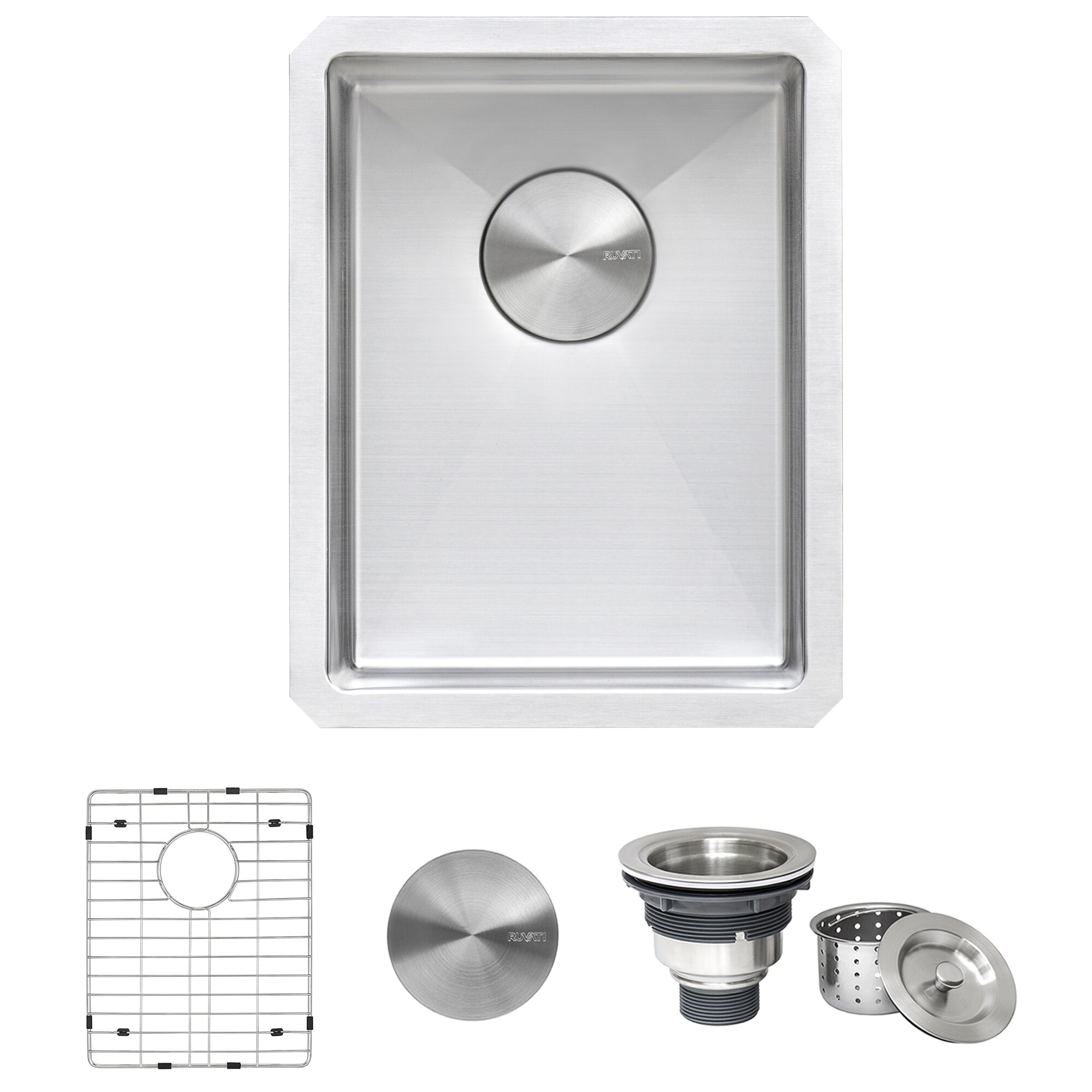Ruvati 16 x 18 Inch Stainless Steel Undermount Bar Sink