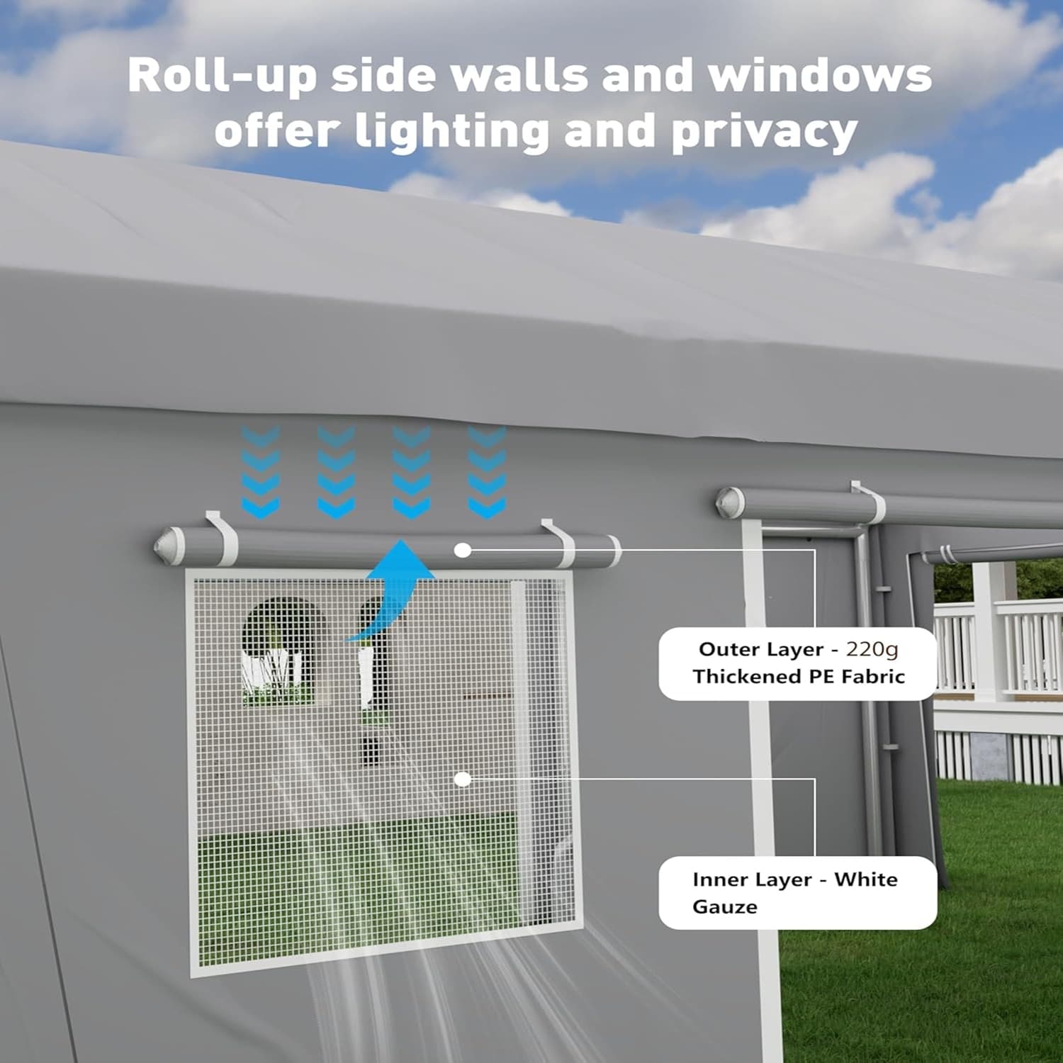 Qeetex LSHQQPAU-0KKYT7I2 Carport-Covers - View #3