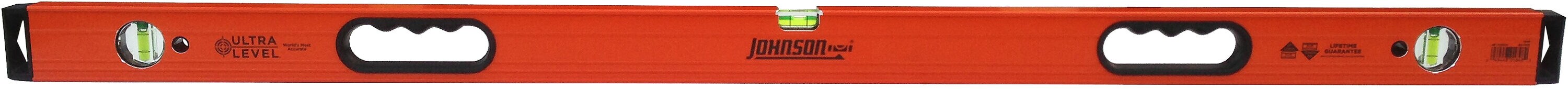 Johnson Level 1848 Aluminum 48-Inches 3 Vial Box beam level