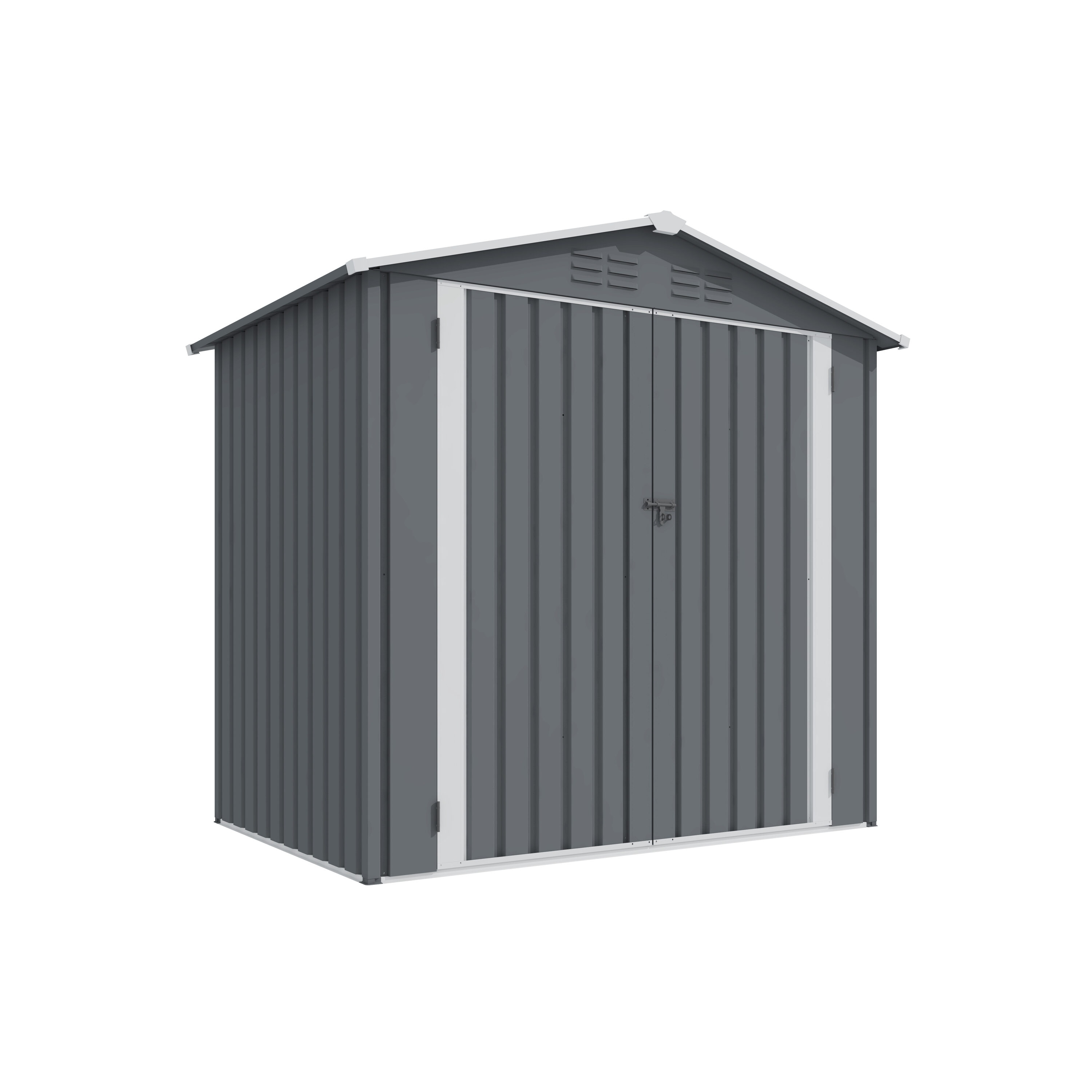 Mondawe MD-W291105898 6-ft x 4-ft Galvanized steel Storage Shed