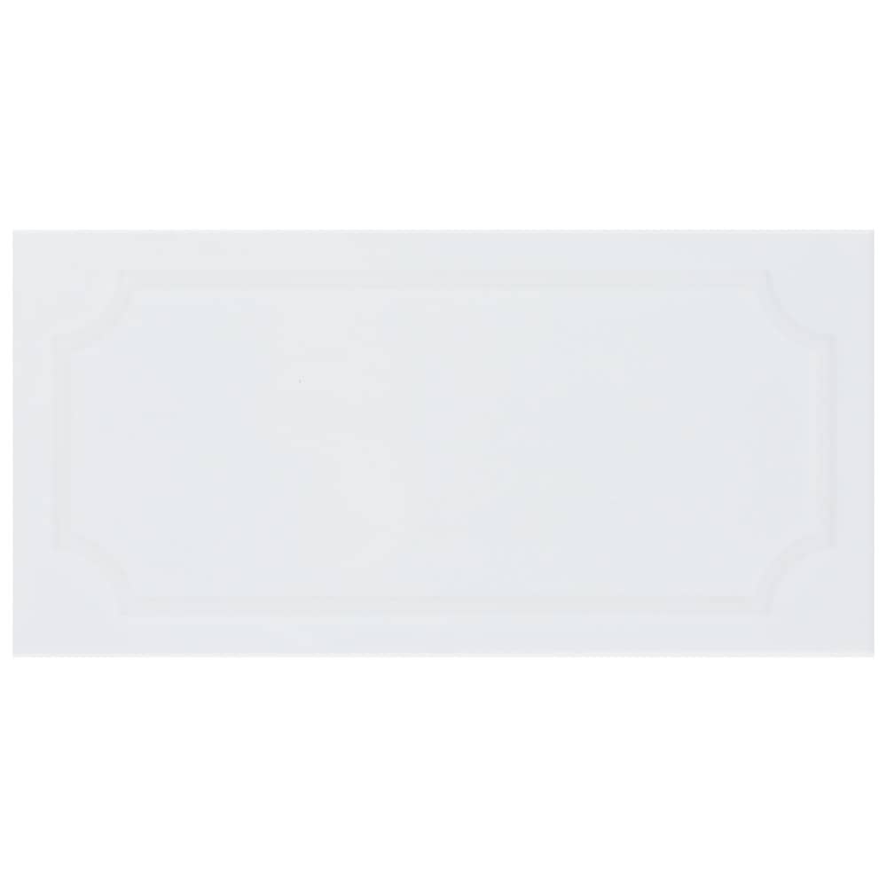 Affinity Tile S1WAESNB (Sample) Santorini Blanco 4-in x 6-in Glossy Ceramic Thinset Mortar Tile