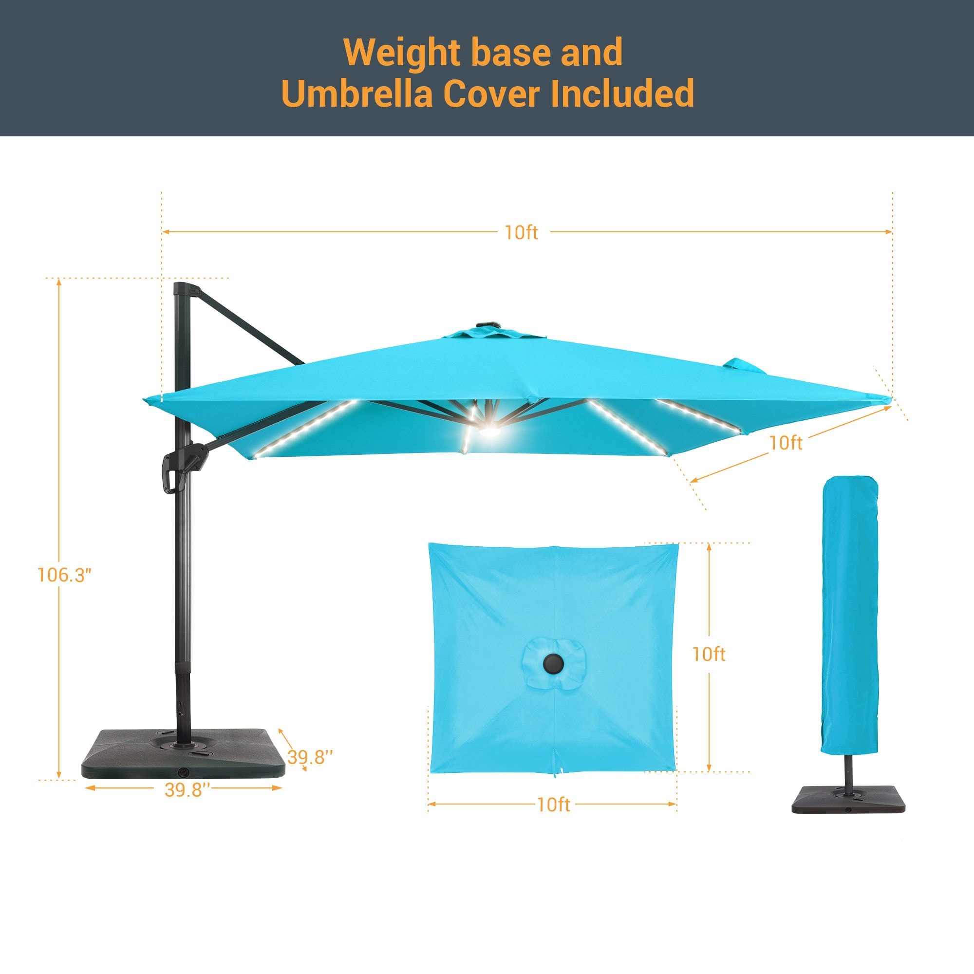 Sonkuki SD-LEDZD33-LB Umbrellas-2 - View #2