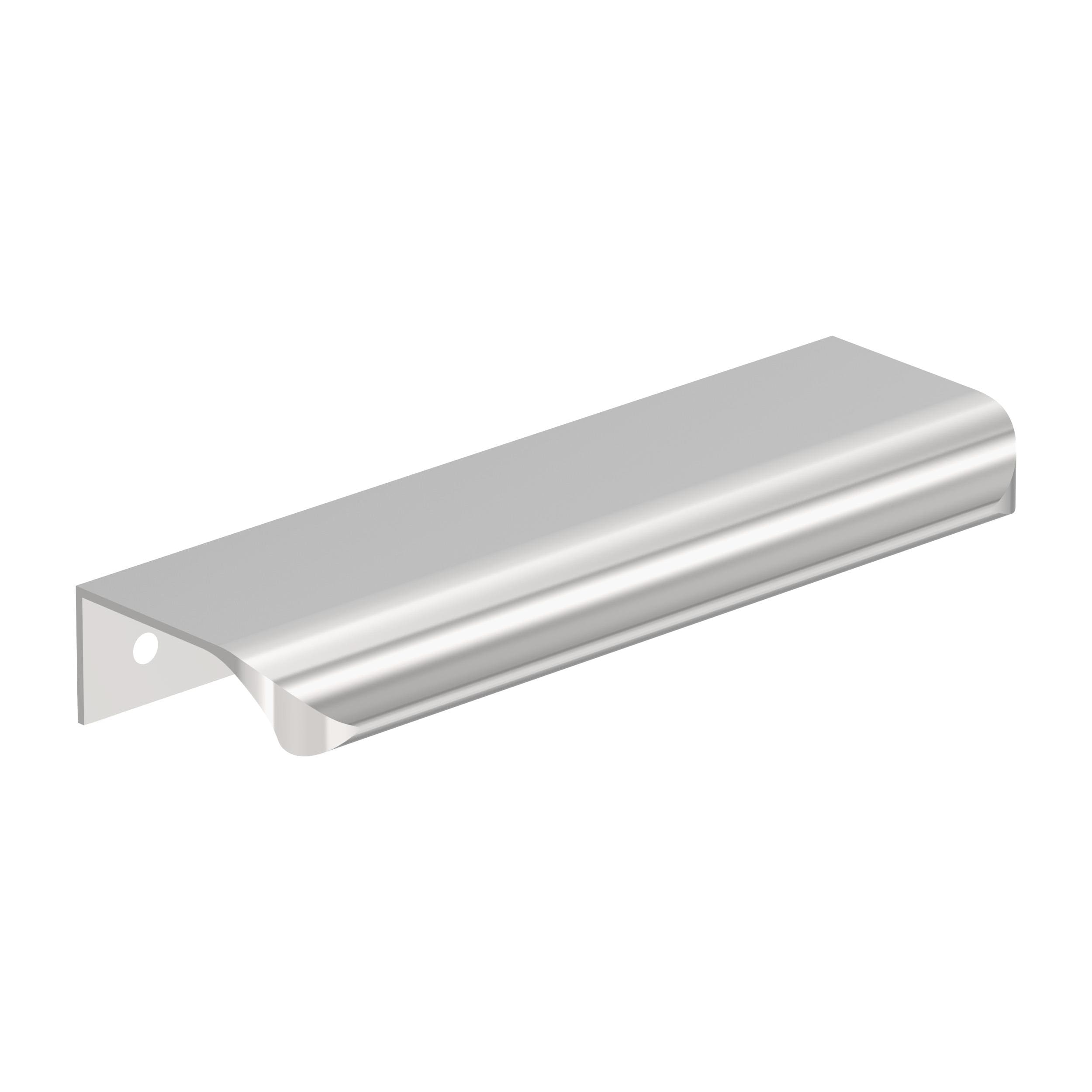 Amerock 10VMP3720326 Streamline Tab 4-3/16-in , 106mm Center to Center Polished Chrome Rectangular Edge 10 -Pack