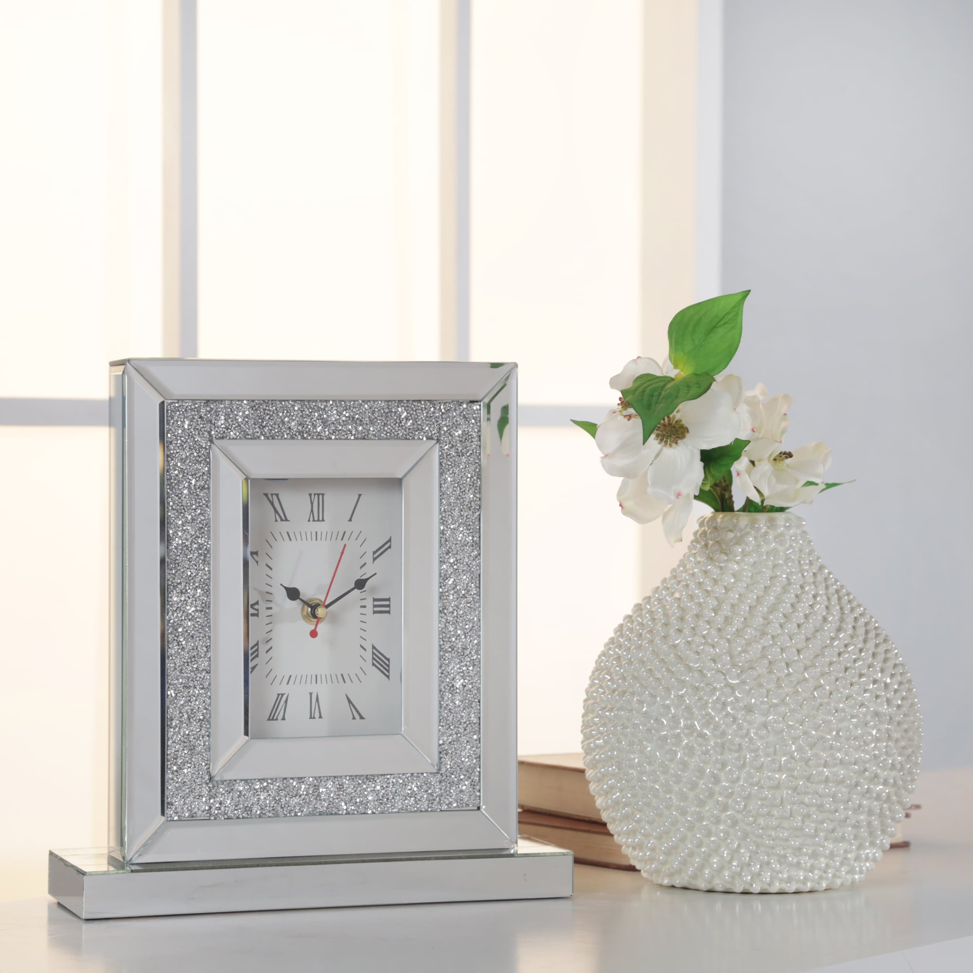 Sagebrook Home 13257-06 Analog Rectangle Tabletop