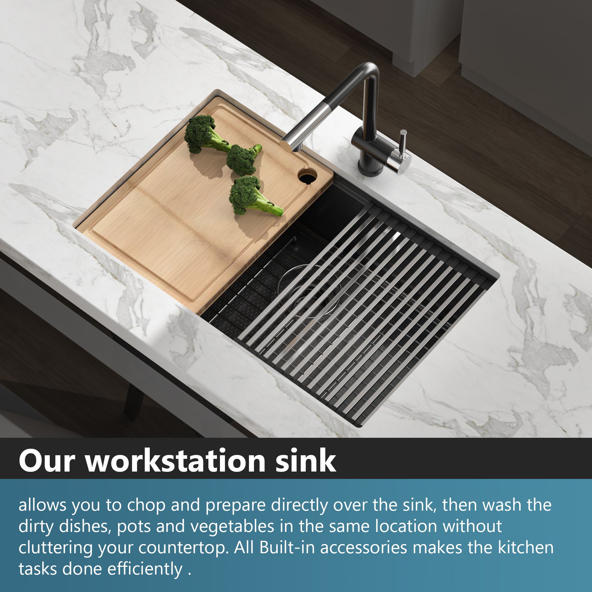 WELLFE MSJ7648WNH Kitchen-Sinks - View #7
