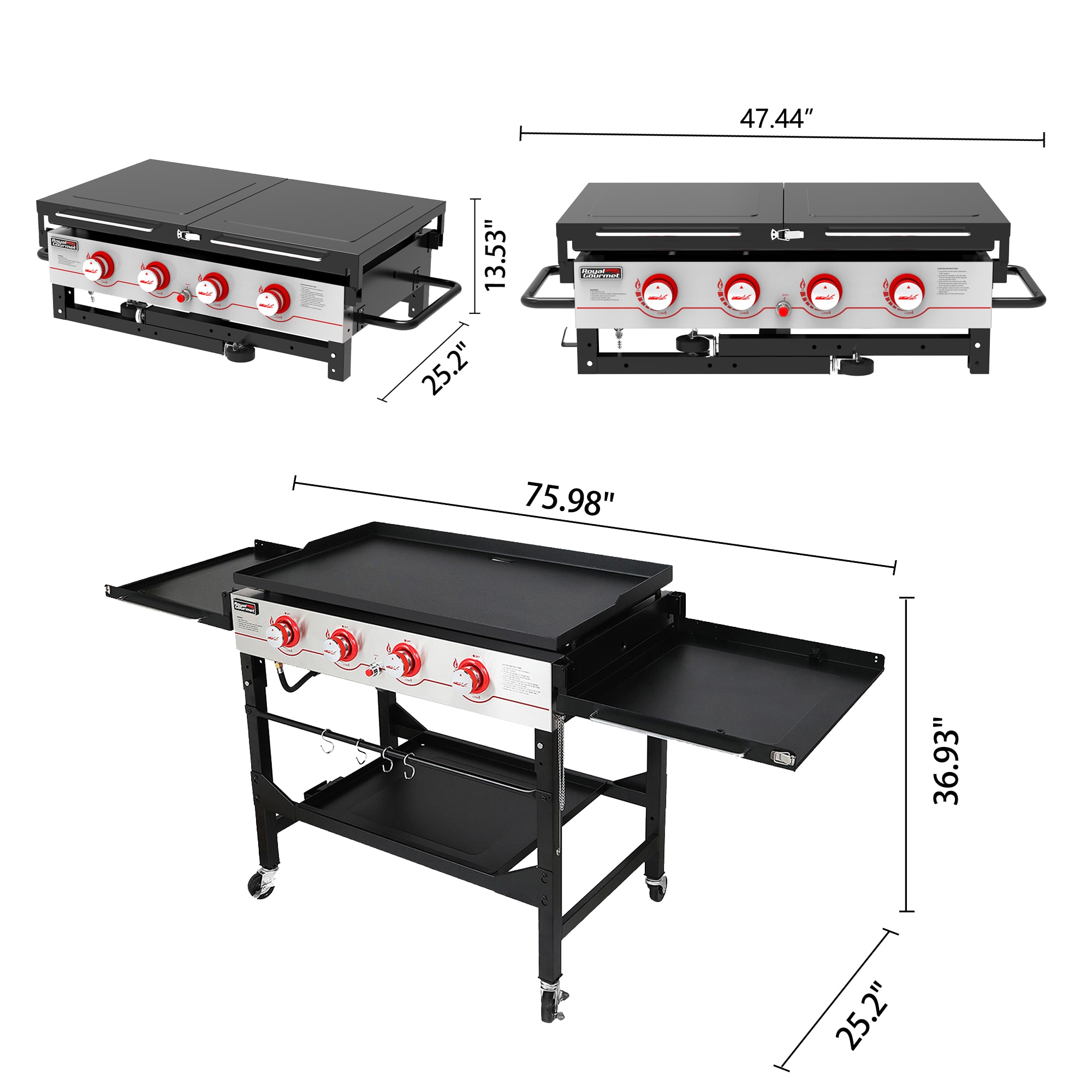 Royal Gourmet GB4000F Flat-Top-Grills - View #12