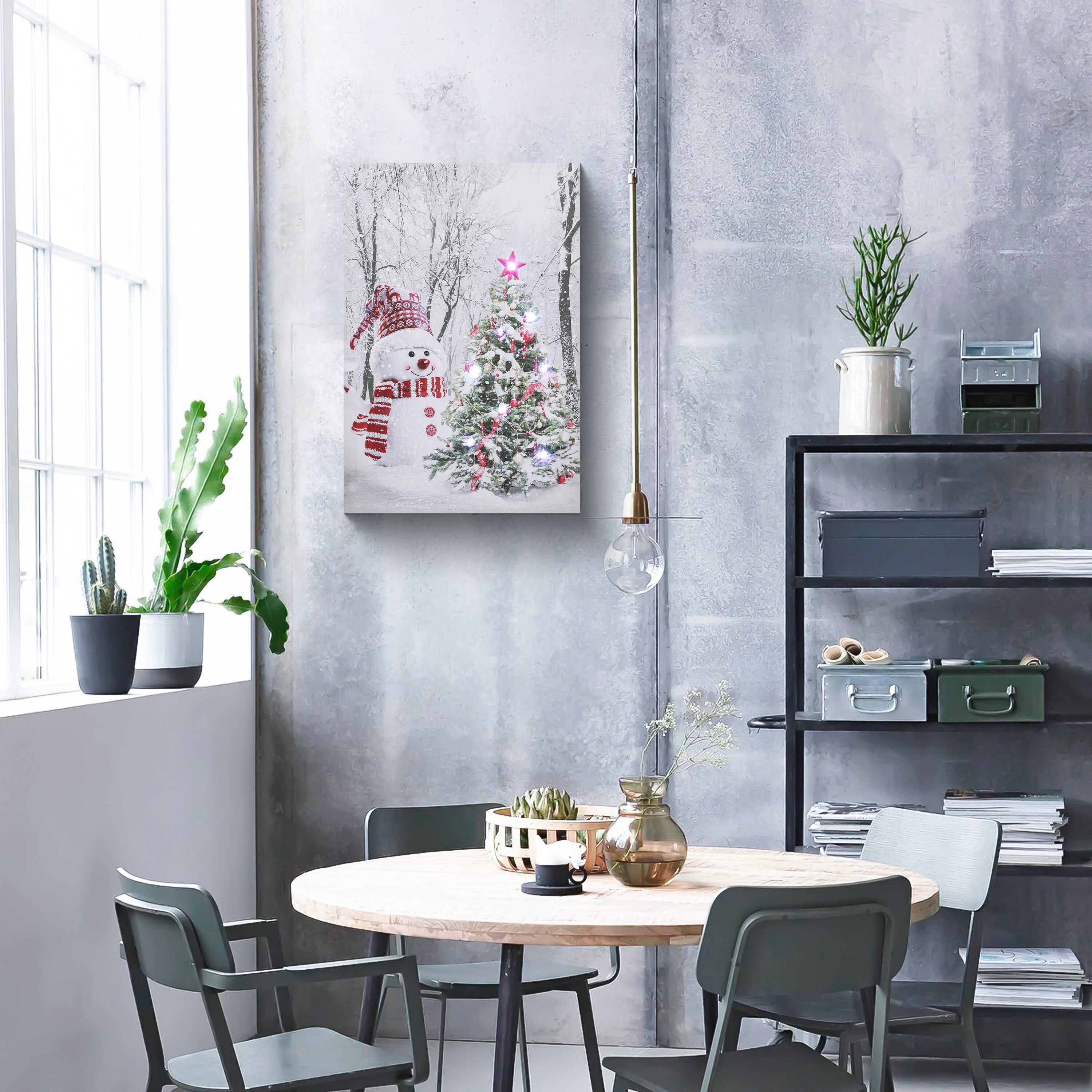 LuxenHome WHHD1427 Table-Christmas-Decorations - View #2