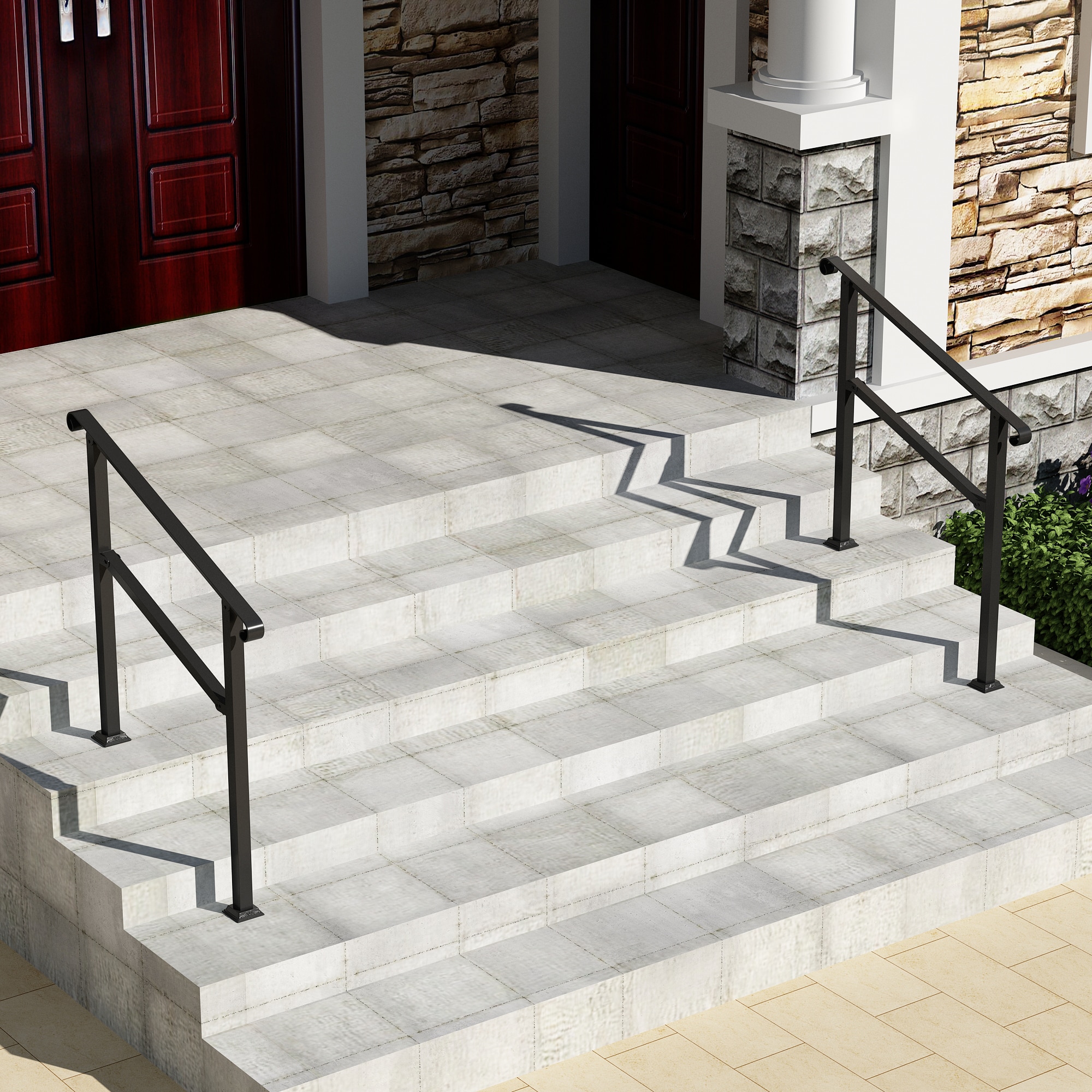 MIDHAM KF170369-01 3.3-Inches x 40.2-Inches Black Finished Composite Handrail