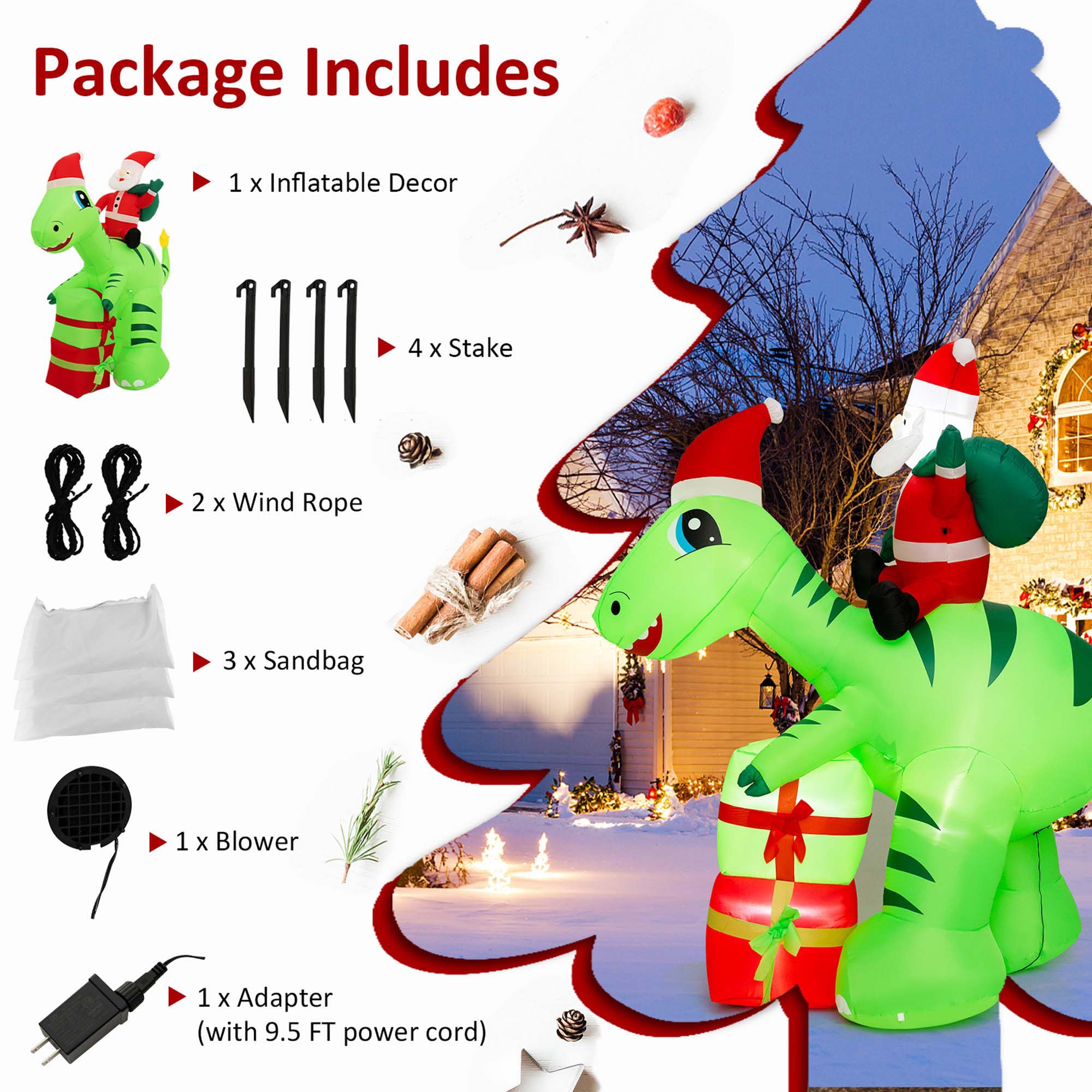 Costway LWS00731 Christmas-Inflatables - View #7