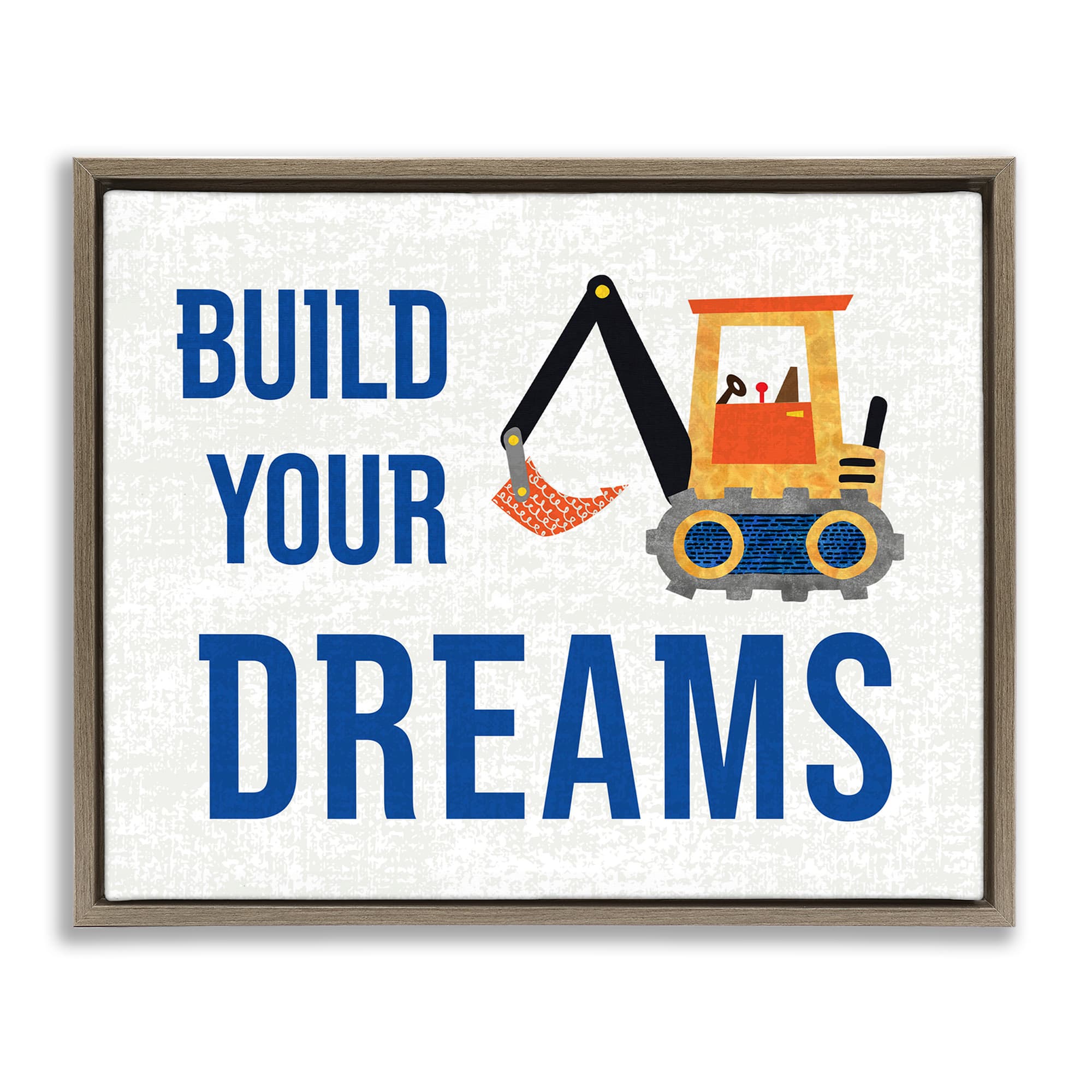 Stupell Industries BT-945-FFE-24X30 Build Your Dreams Floating Frame design by Conrad Knutsen