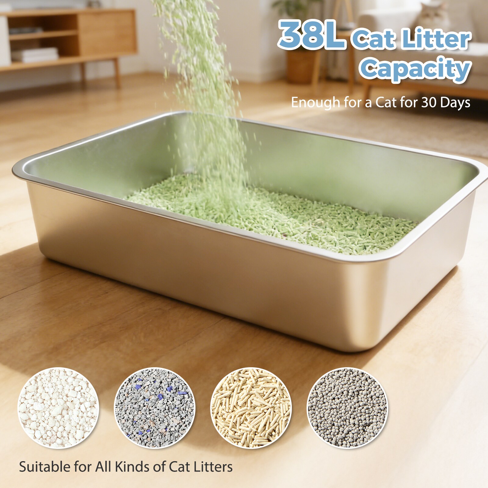 Cenadinz XARQ0086CHBK Cat-Litter-Box - View #6