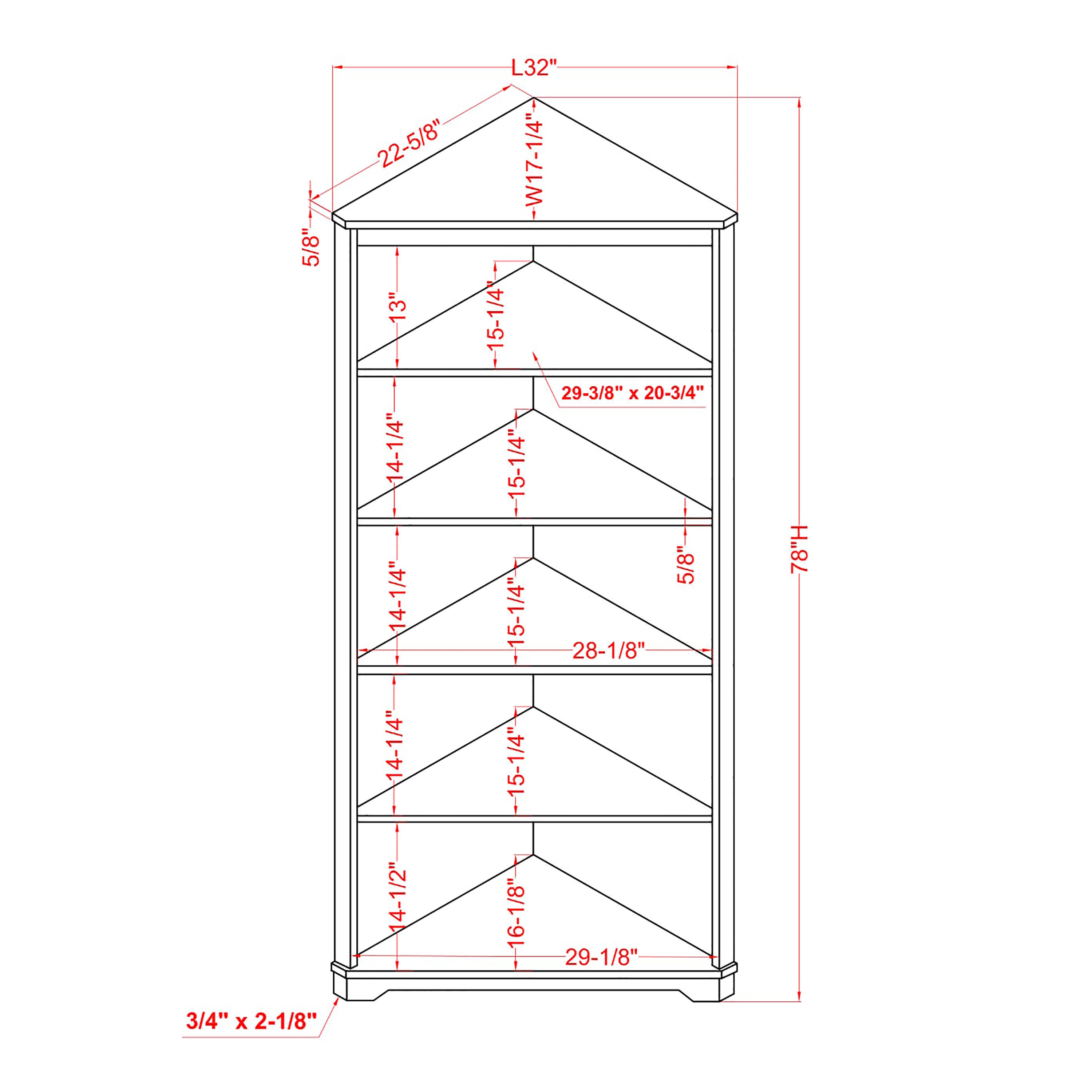 Furniture of America IDF-AC359AW bookcases - View #5