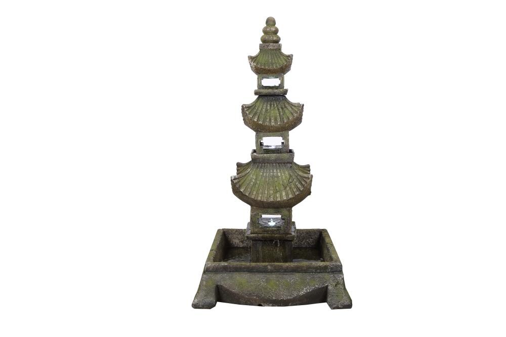 Hi-Line Gift 79558 92.67-in H Resin Tabletop Fountain Outdoor Fountain Pump Included