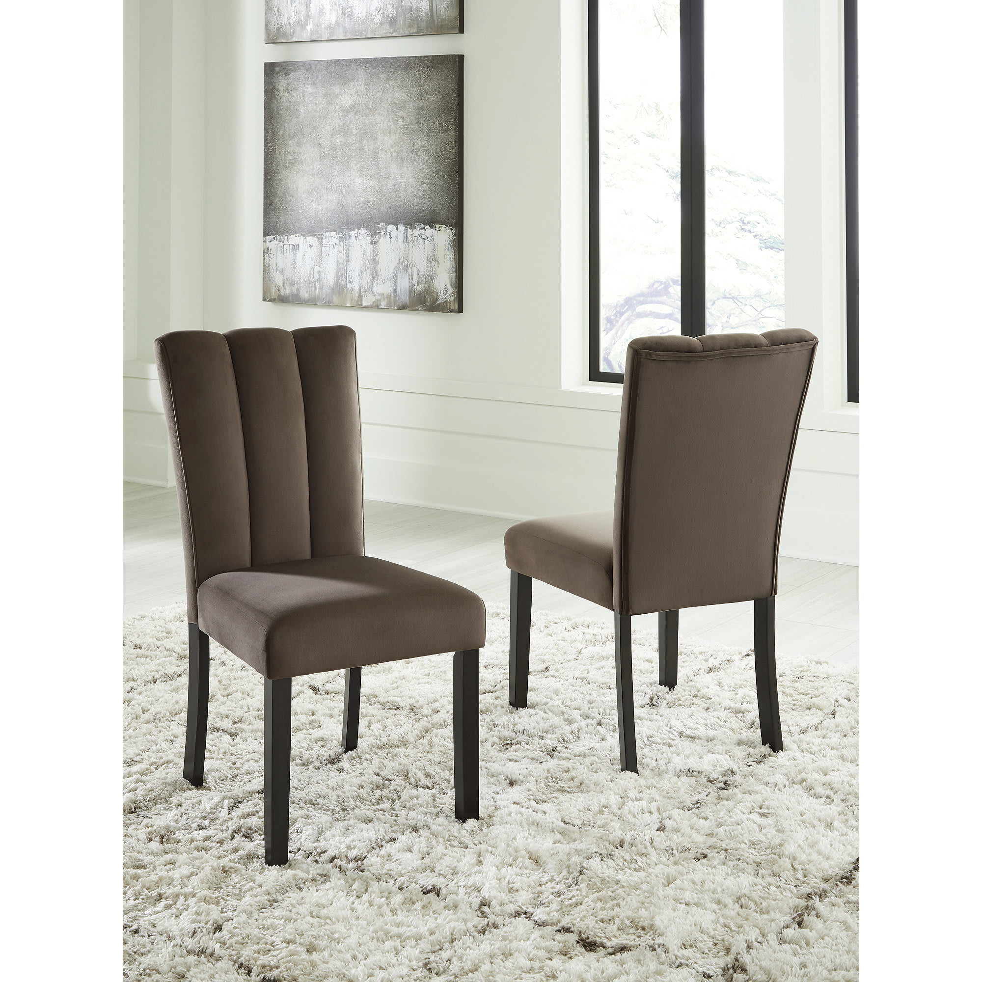 Signature Design by Ashley NCD581-01 Zendalia Brown Dining Chair Set of 2