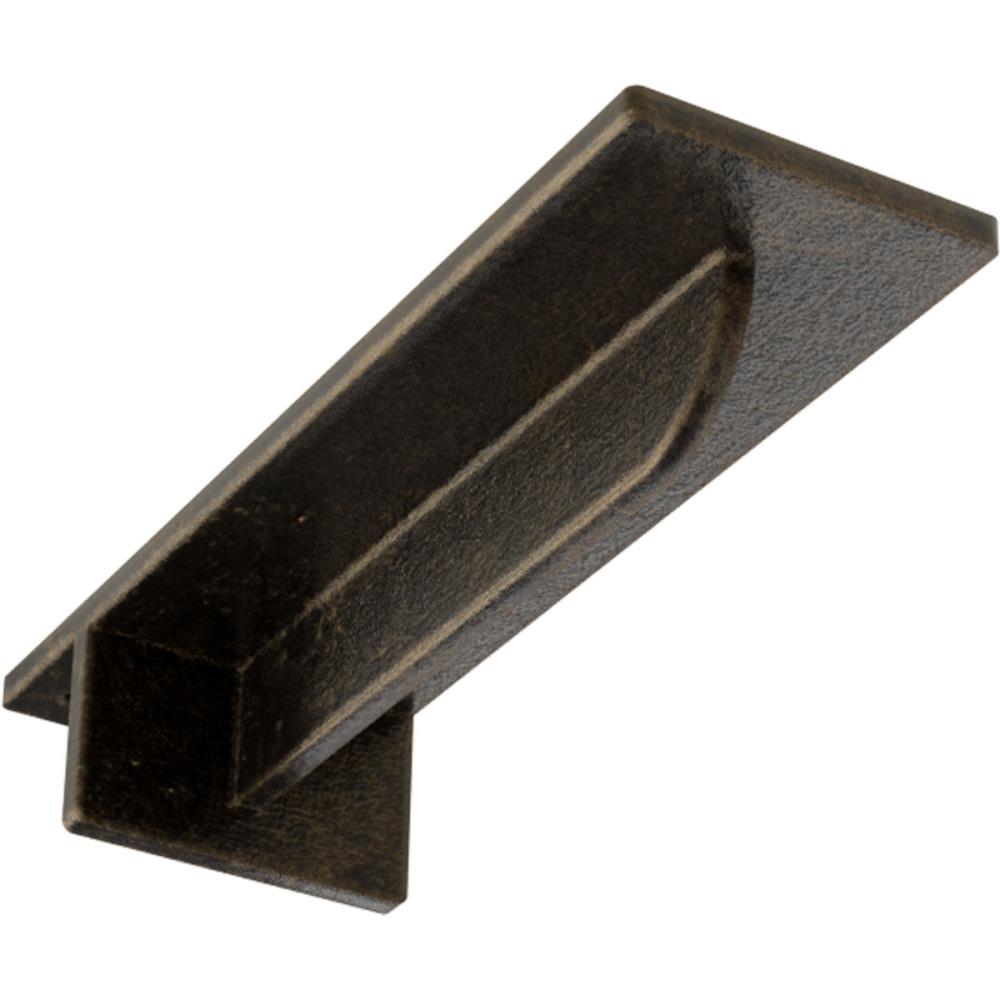 Ekena Millwork BKTM03X10X02HEAPG Heaton Hidden 10-in x 3-in x 2-in Antique gold Steel Countertop support bracket