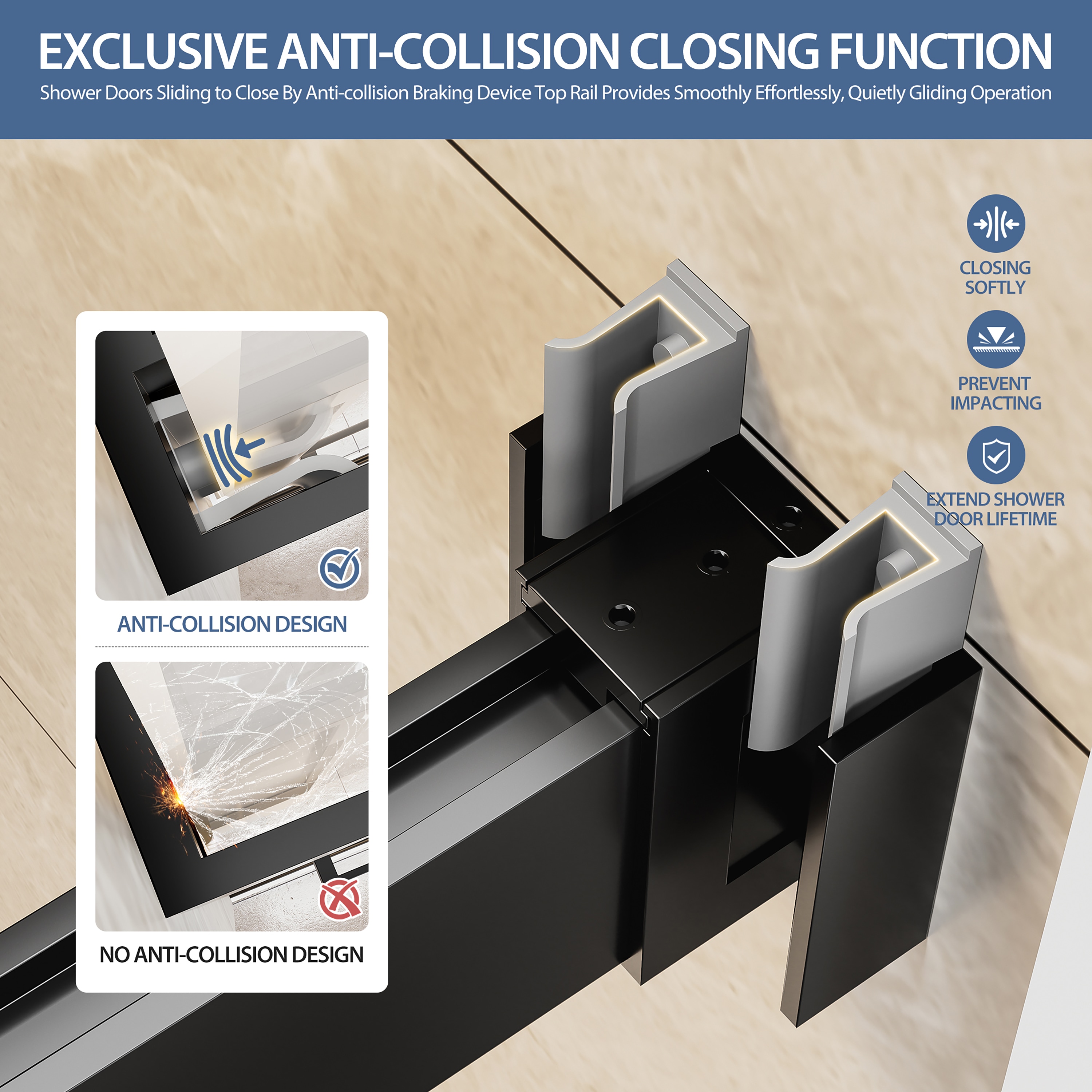 CASAINC CA-BF00005 Shower-Doors - View #7