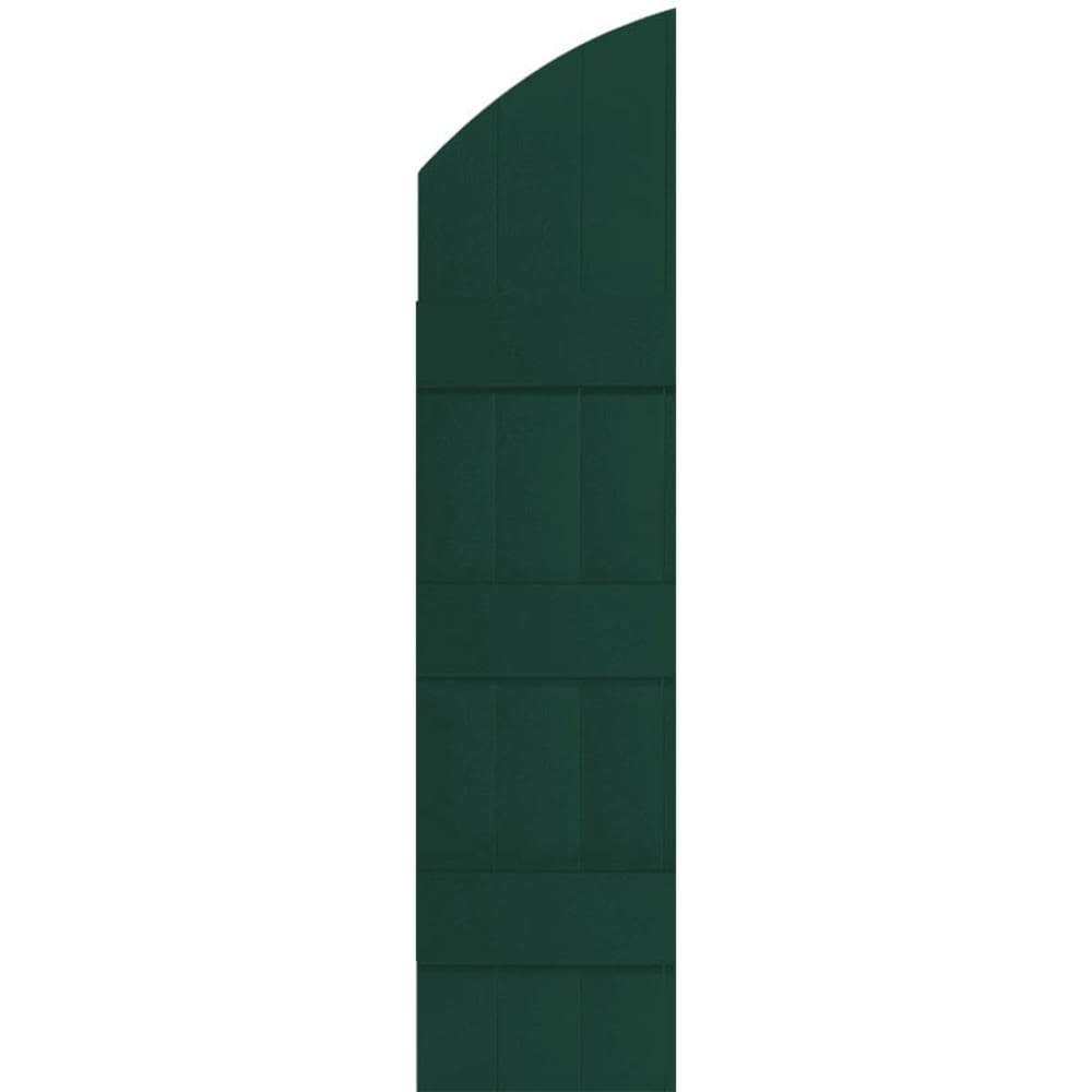 Ekena Millwork LJ6S14X06100MG 14-in W x 61-in H Midnight Green Board and batten Exterior Shutters ( 2 -Pack )