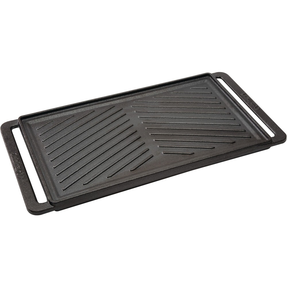 Met Lux Black Cast Iron Grill Press - with Wooden Handle - 7 inch x 7 inch - 1 Count Box