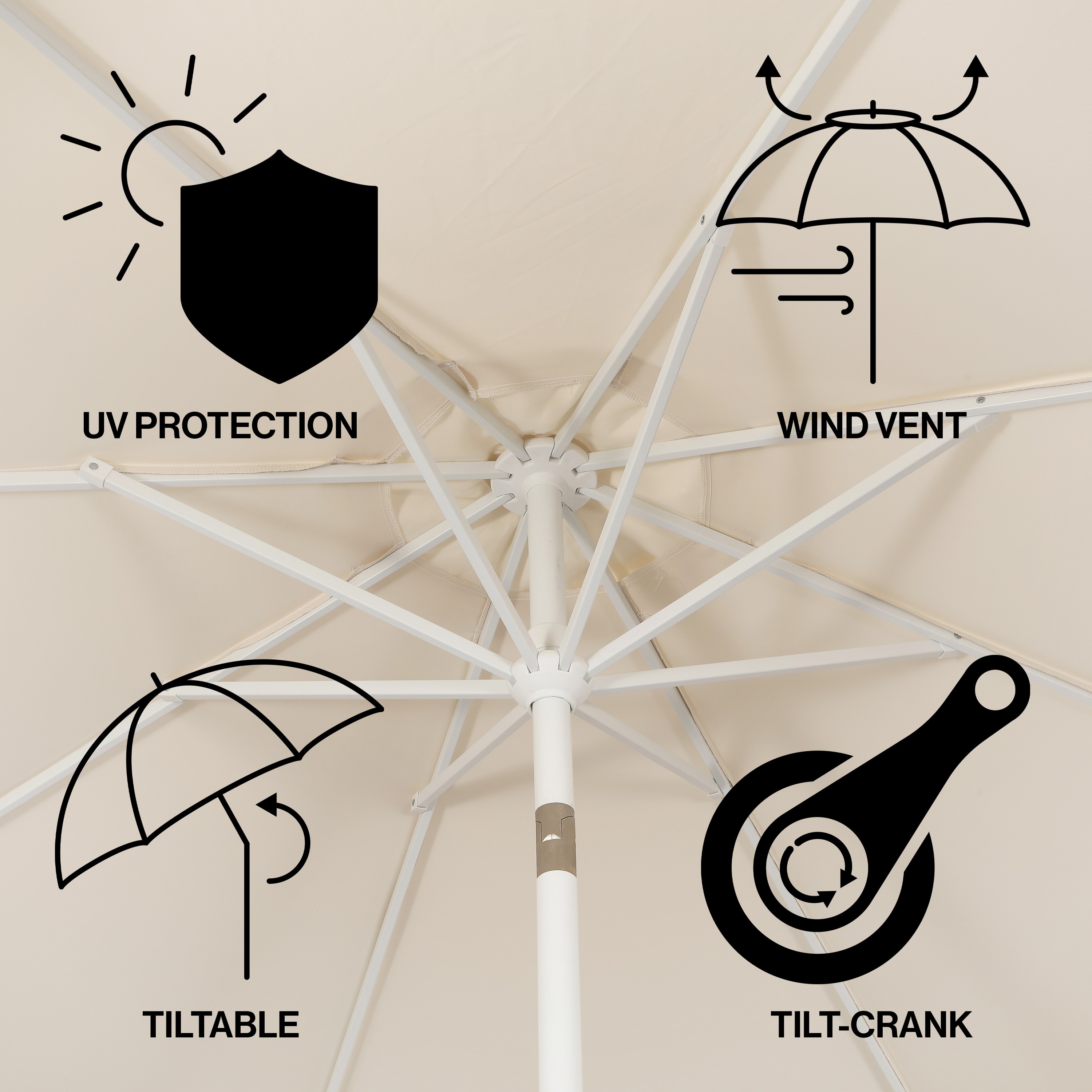 JONATHAN  Y UMB1002C Umbrellas-2 - View #3