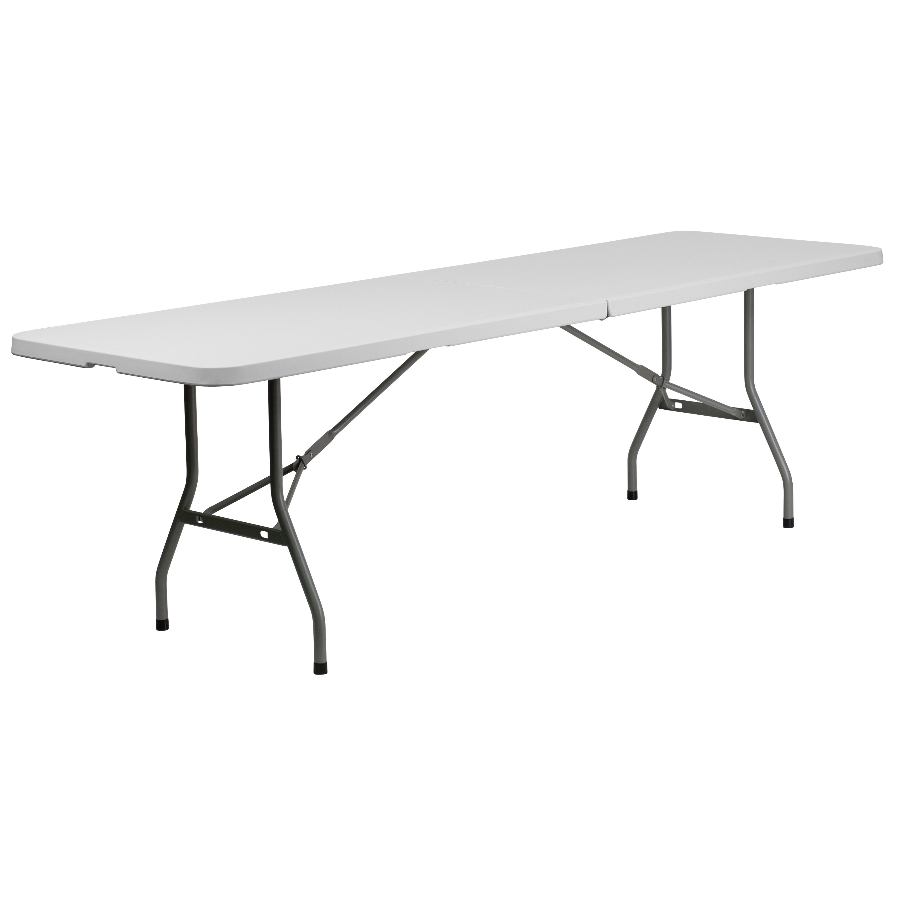 Flash Furniture RB-3096FH-GG Plastic Folding Table White for sale online 