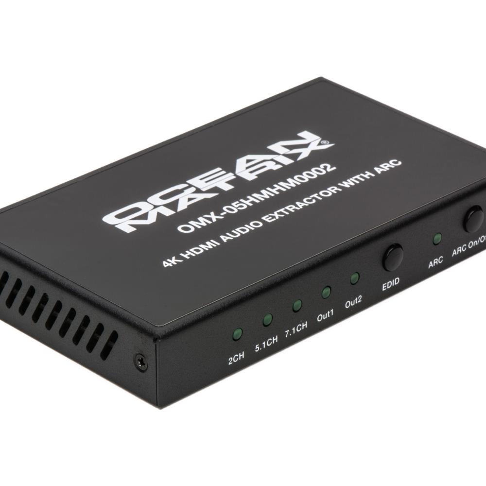  TCNCD379824 Ocean Matrix OMX-05HMHM0002 Audio Extractor and De-Embedder, 4K HDMI to Dedicated HDMI Output with ARC and EDID