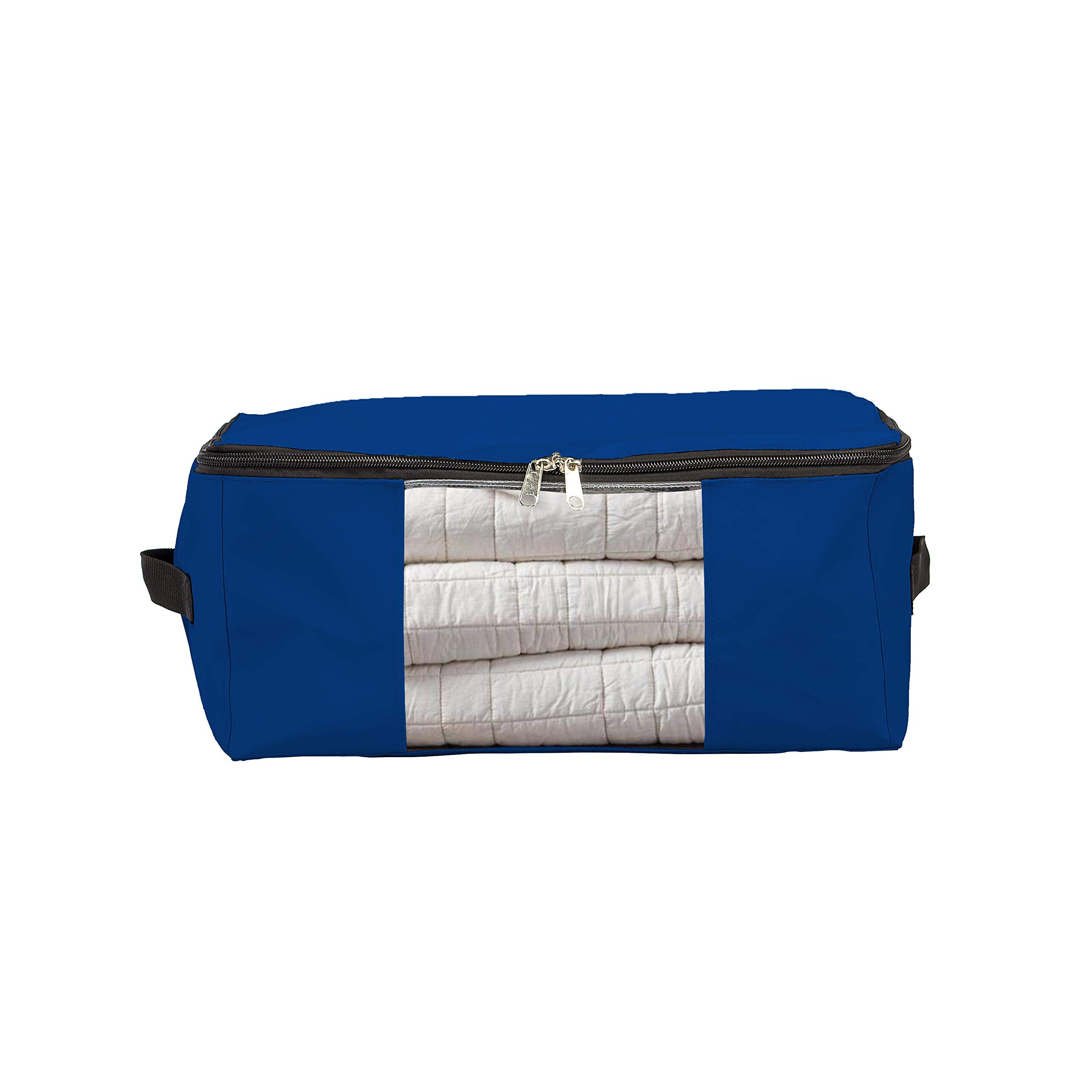 Covers & All Storage Bag Organizer 18 Oz Pack of 1 Large Storage Bag with Clear Window and Handle for Clothes Blankets Bedrooms and
