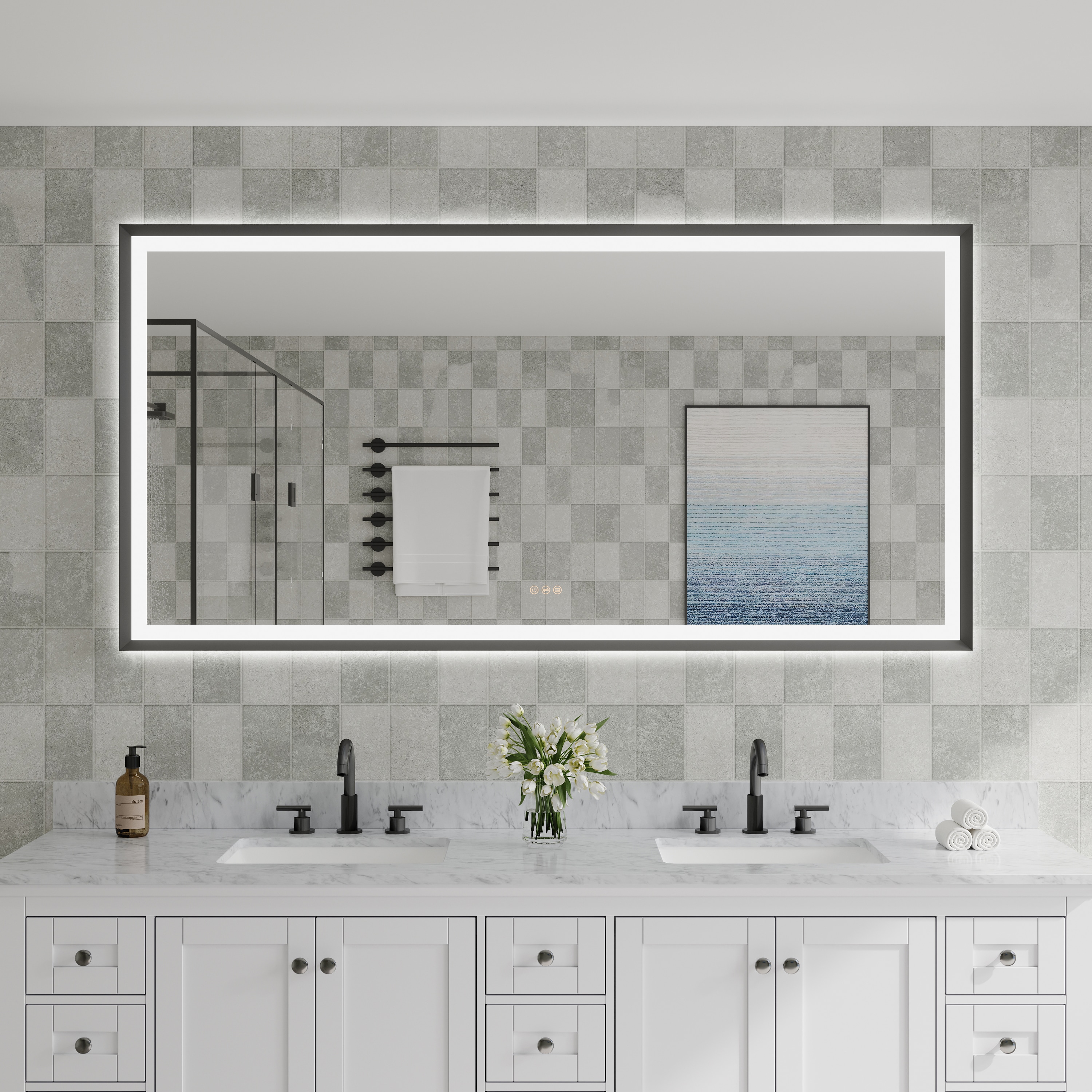 CALVON CLW67236MB Framed-Bath-Mirrors - View #11