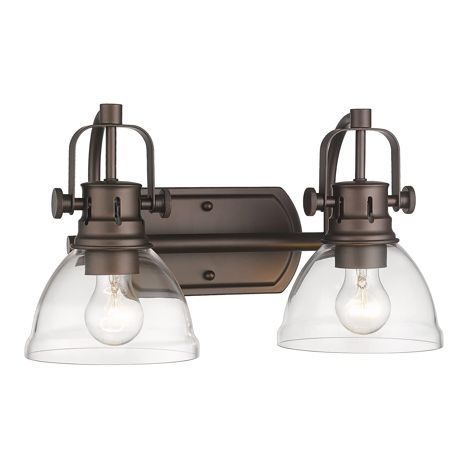 LTMATE LSZY50B-2W ORB JAZAVA 15.8-in 2 -Light Oil-rubbed Bronze Industrial Vanity light