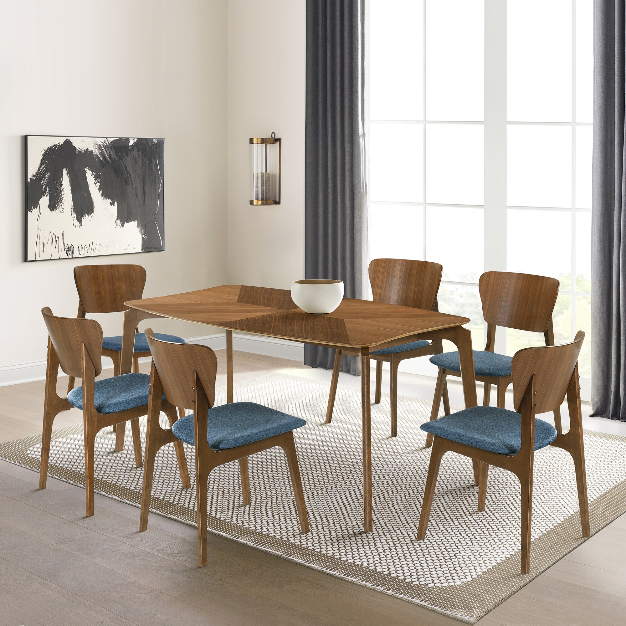 Armen Living SETKAWA7BLU Dining-Sets - View #2