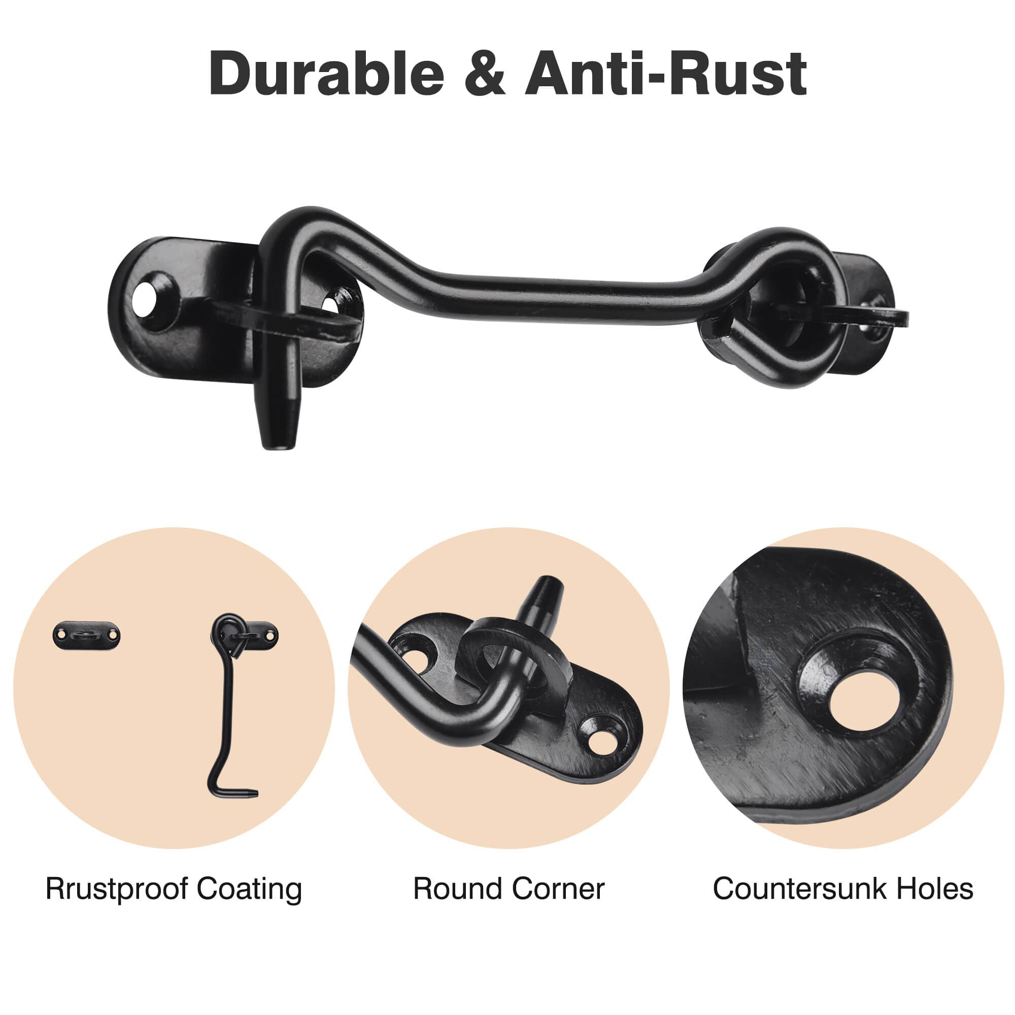 Yescom 06DPL002-1PCS-06-LO Wood-Closet-Hardware - View #4