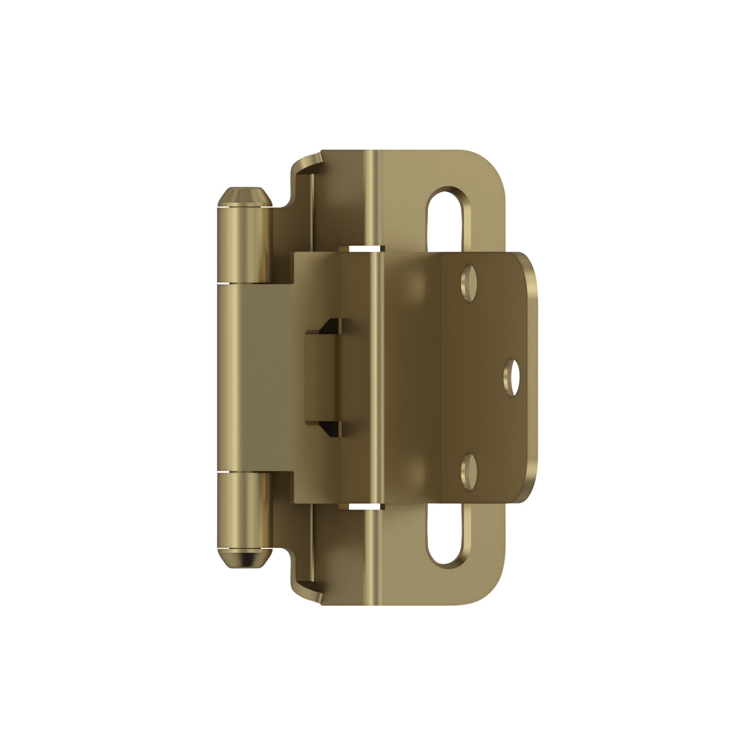 Amerock BPR7565BBZ 110-Degree Inset Surface Self-Closing Golden Champagne Cabinet Hinge , 1 Pairs ( 2 -Pieces)