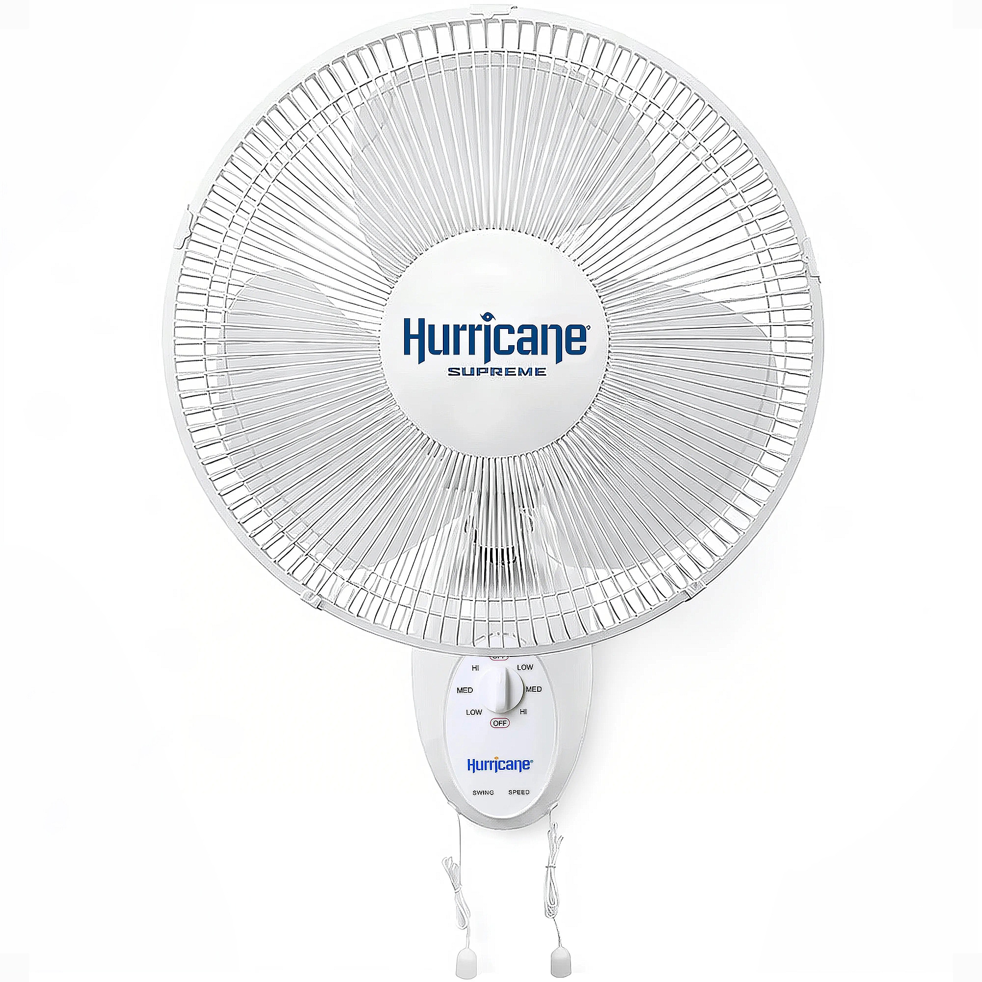 Hurricane 12-in Oscillation Indoor White Wall Mounted Fan