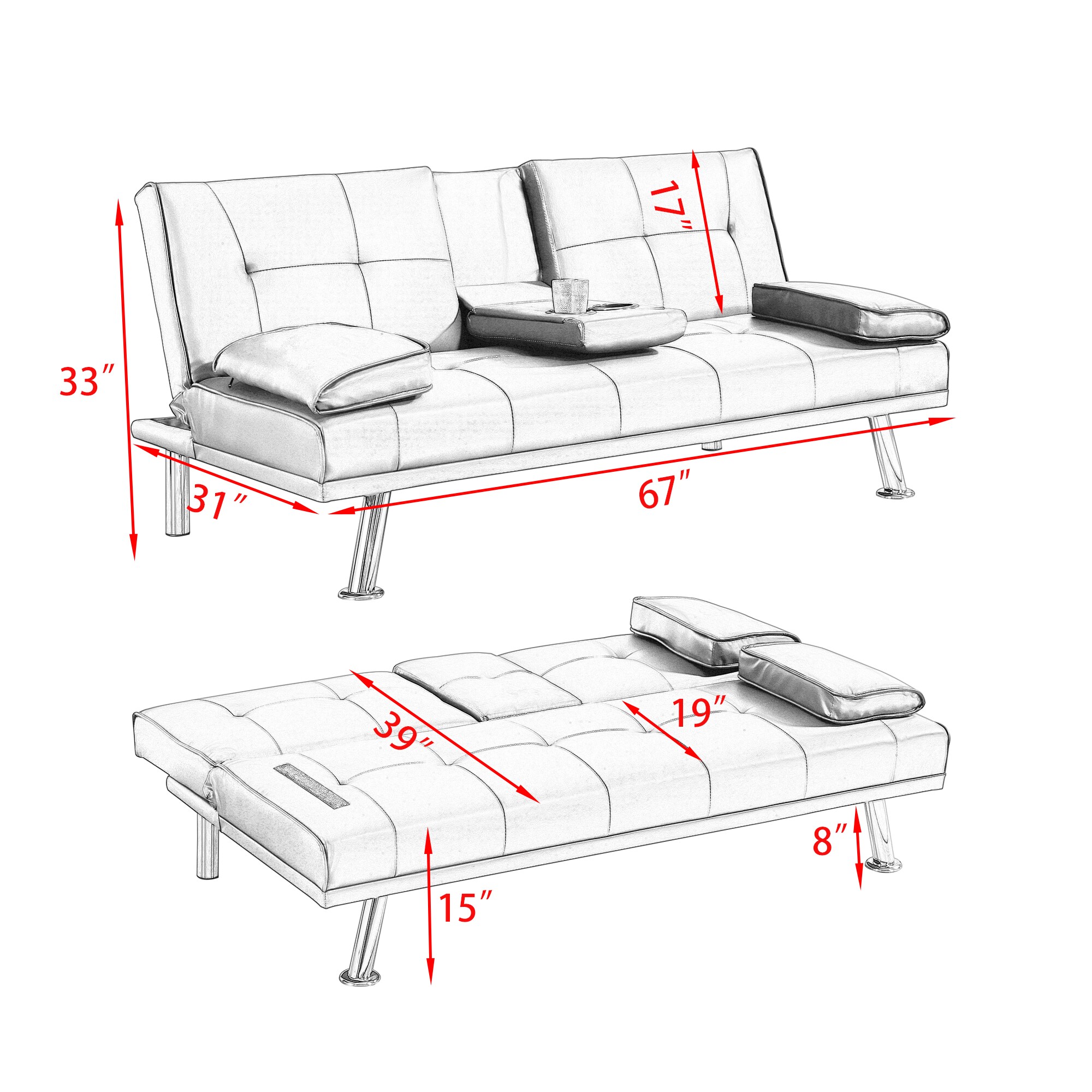 LUXEYARD DS-X-SOFA212041 futons - View #4