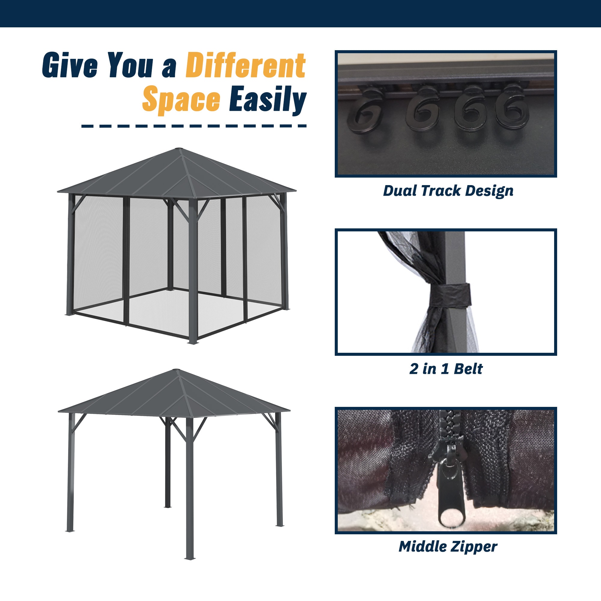 GZMR GZ-731MXA-AOR Wood-Resin-Gazebos - View #9