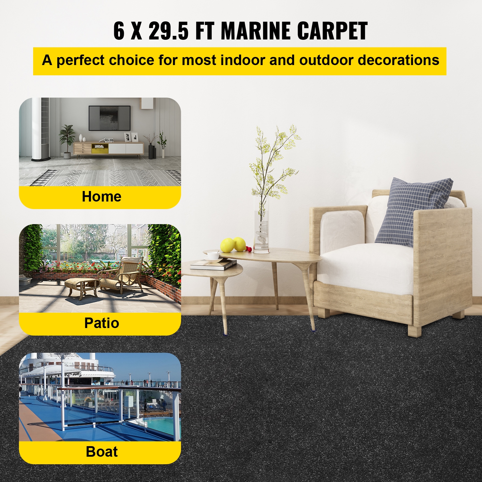 VEVOR JXWDTHS1.8X9M0001V0 Carpet-Panel - View #3