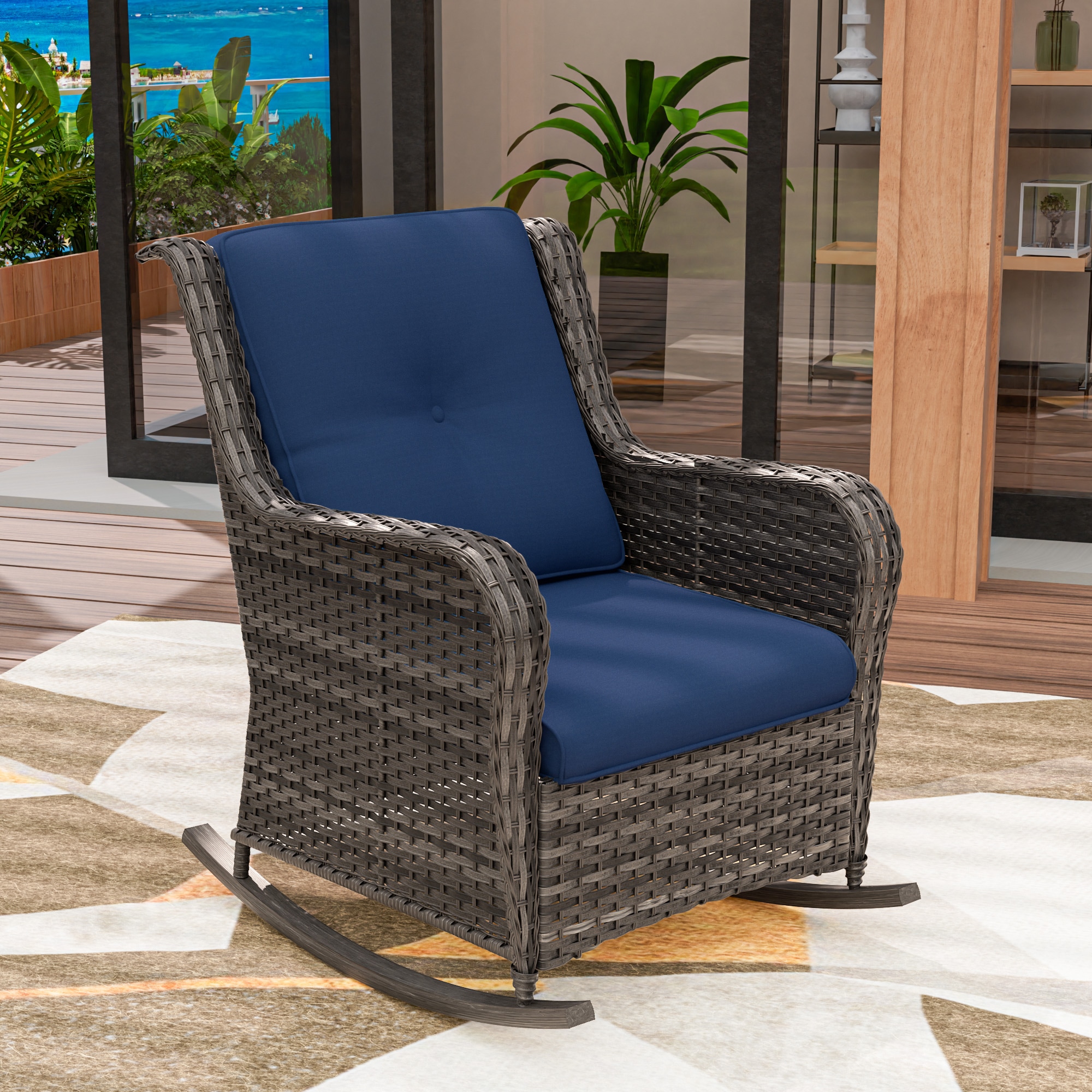 Gardenbee HGL-M04-BLU Patio-Chairs - View #6