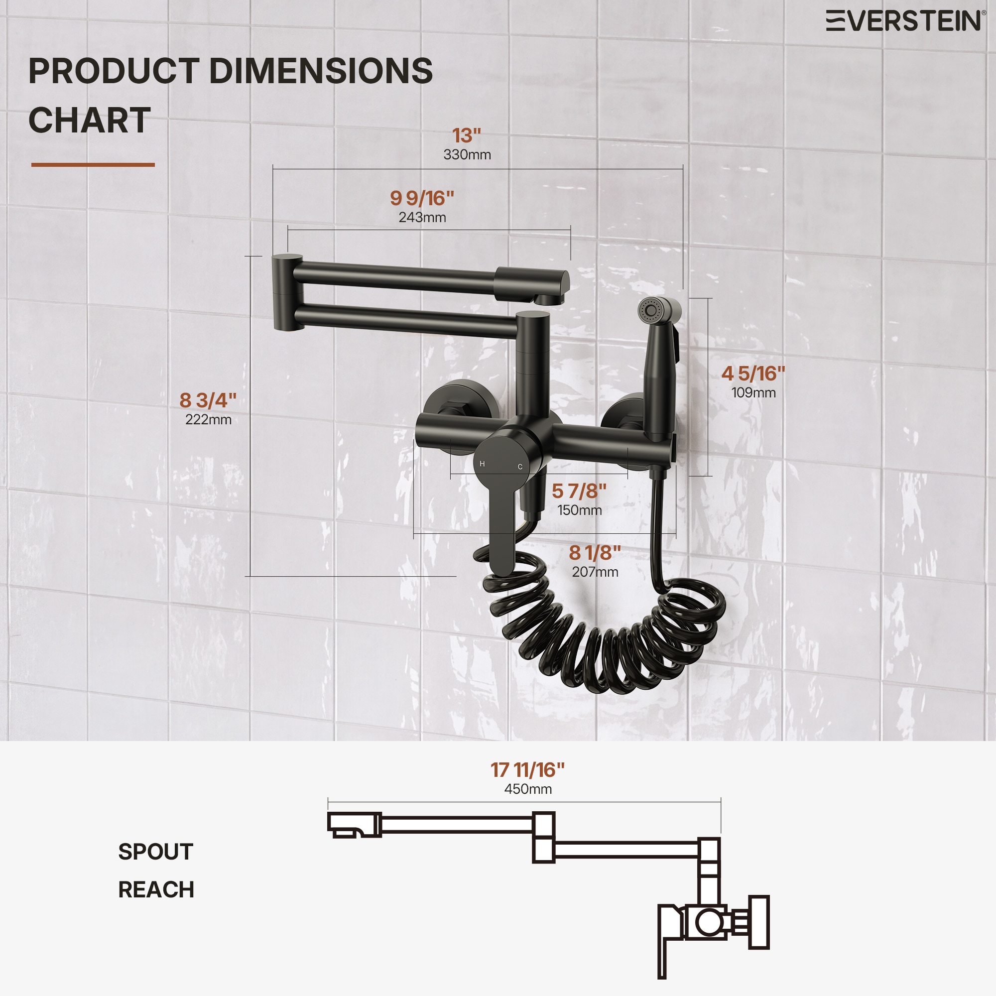 EVERSTEIN SFS-1087-BK Kitchen-Faucets - View #4