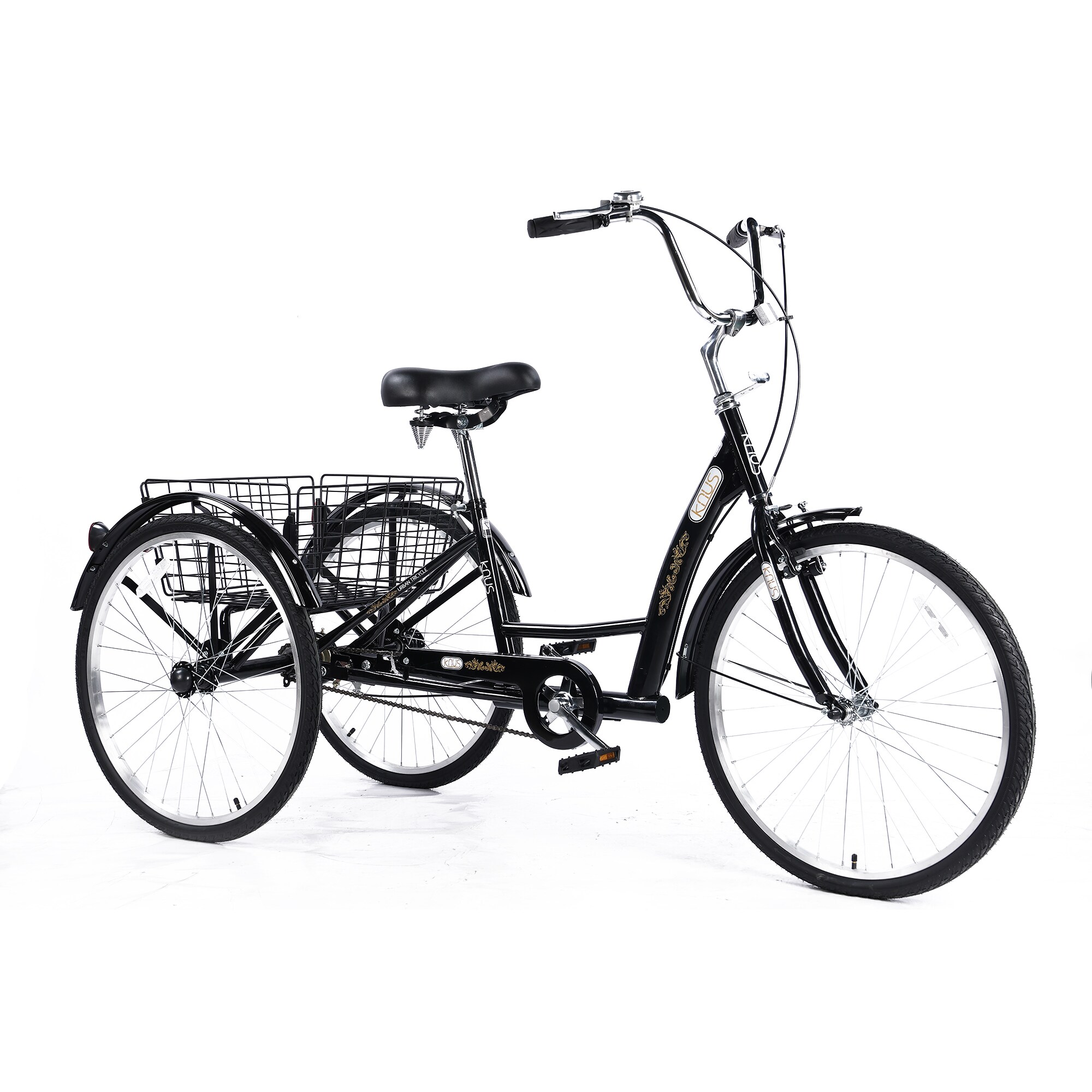 Siavonce Large 26 inch Unisex Tricycle with Rigid Suspension