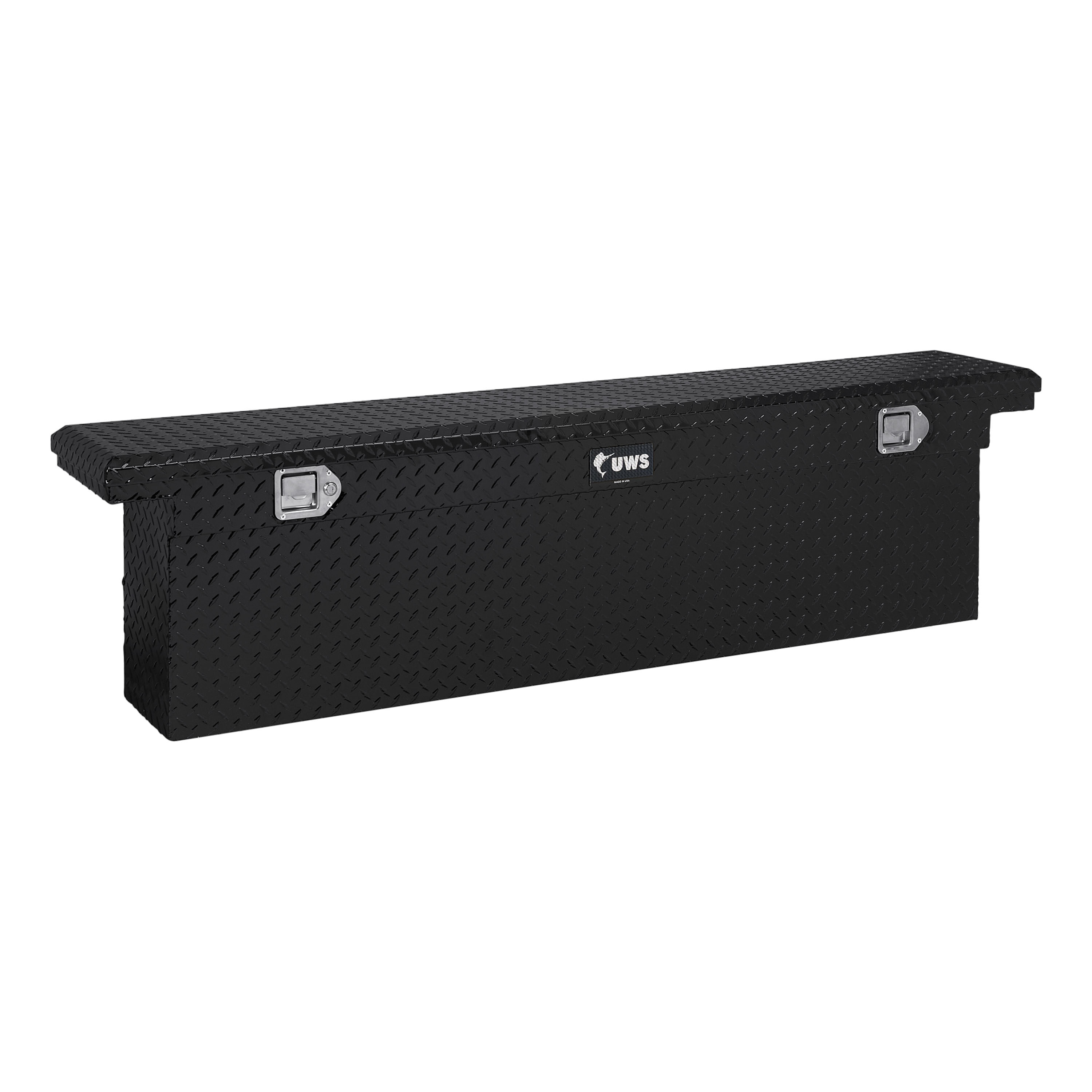 UWS 69.875-in x 12-in x 17.25-in Gloss Black Aluminum Crossover Truck Tool Box EC10842 Sansujyuku sansujyuku.com