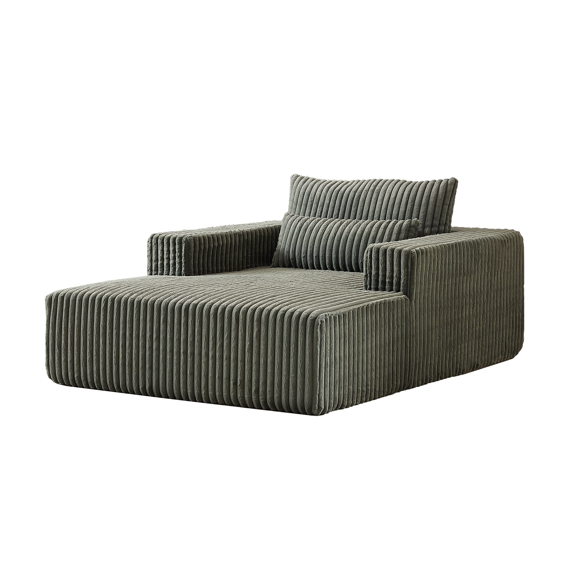 Bybafun YA3700380 55-in Modern Green 1 -seater Reclining Sofa