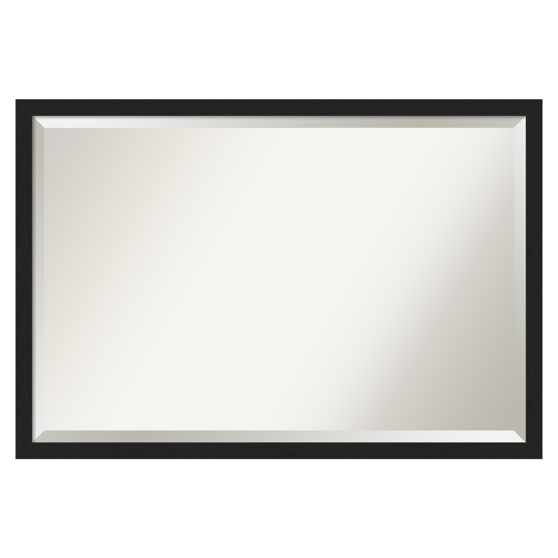 Grace Brushed Metallic Black Narrow Mirrors at